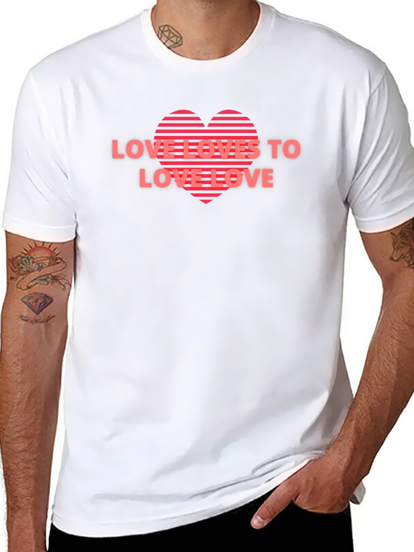 Love Loves To Love Love Graphic Tee
