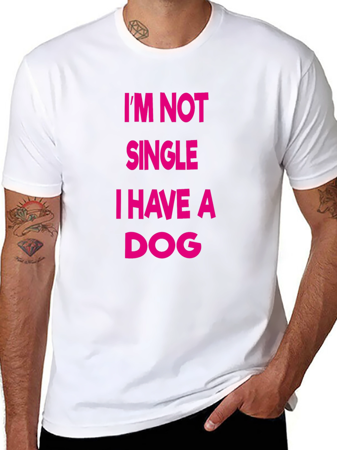 Im Not Single I Have A Dog Funny T-Shirt