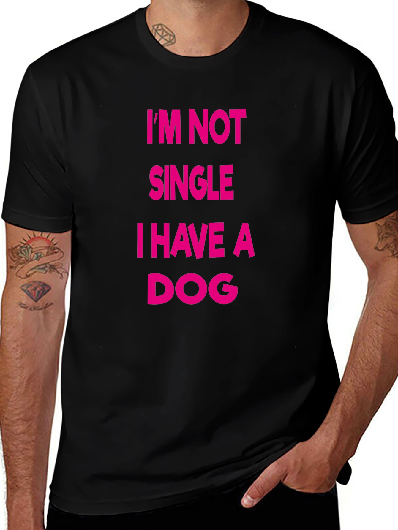 Im Not Single I Have A Dog Funny T-Shirt
