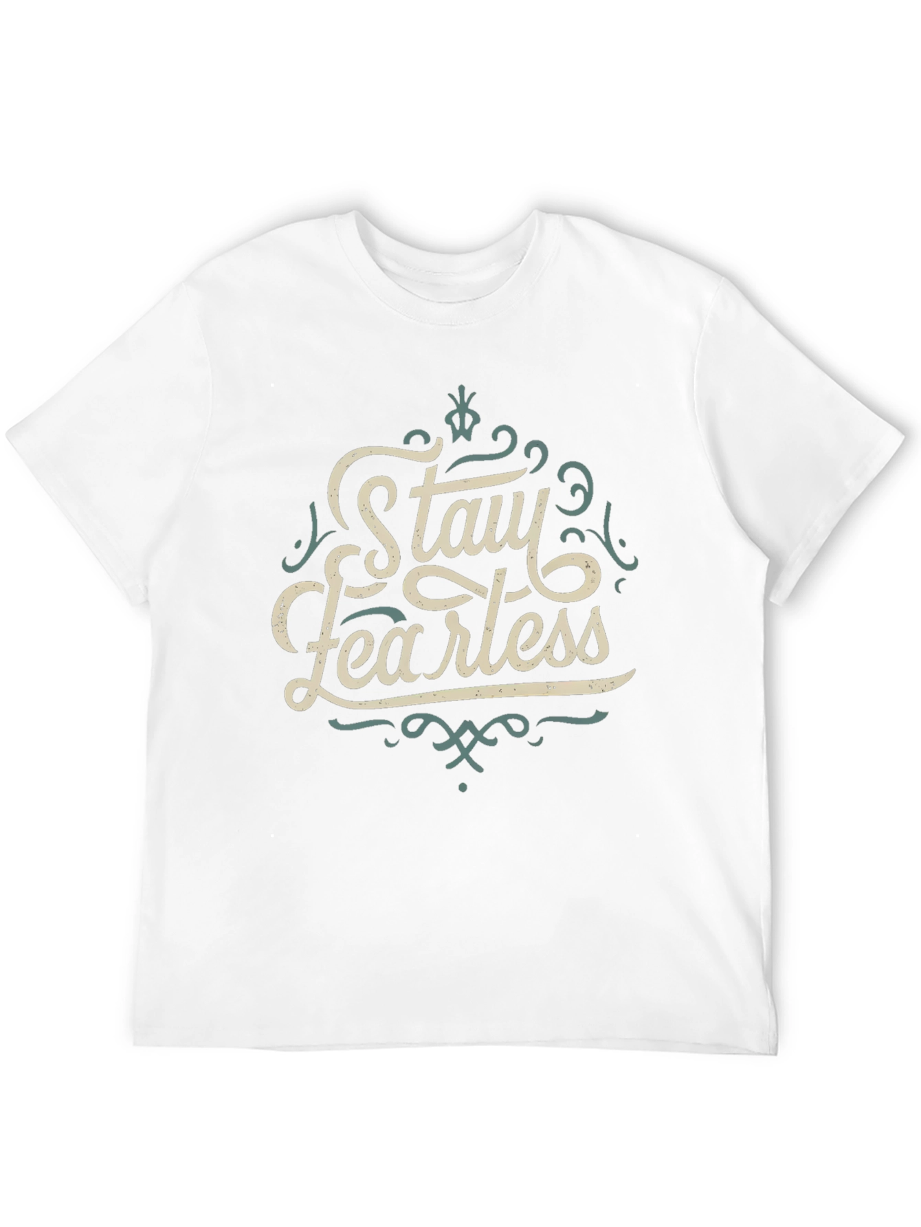 Stay Fearless Graphic Tee - Black Crewneck T-Shirt