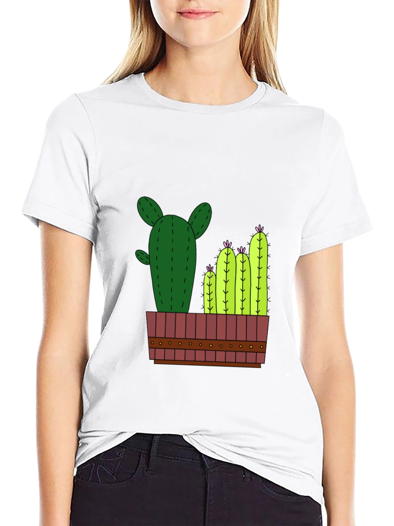 Cactus Graphic T-Shirt - Mens Black Tee