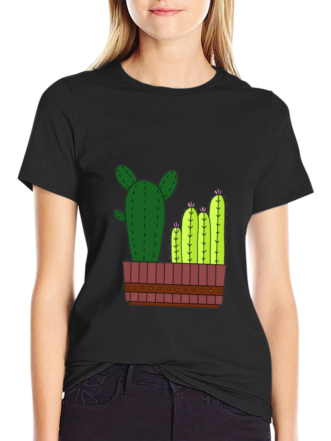 Cactus Graphic T-Shirt - Mens Black Tee