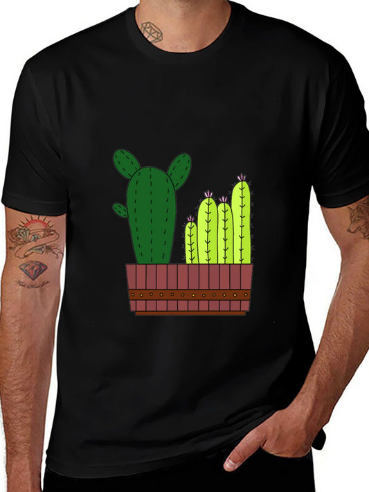 Cactus Graphic T-Shirt - Mens Black Tee
