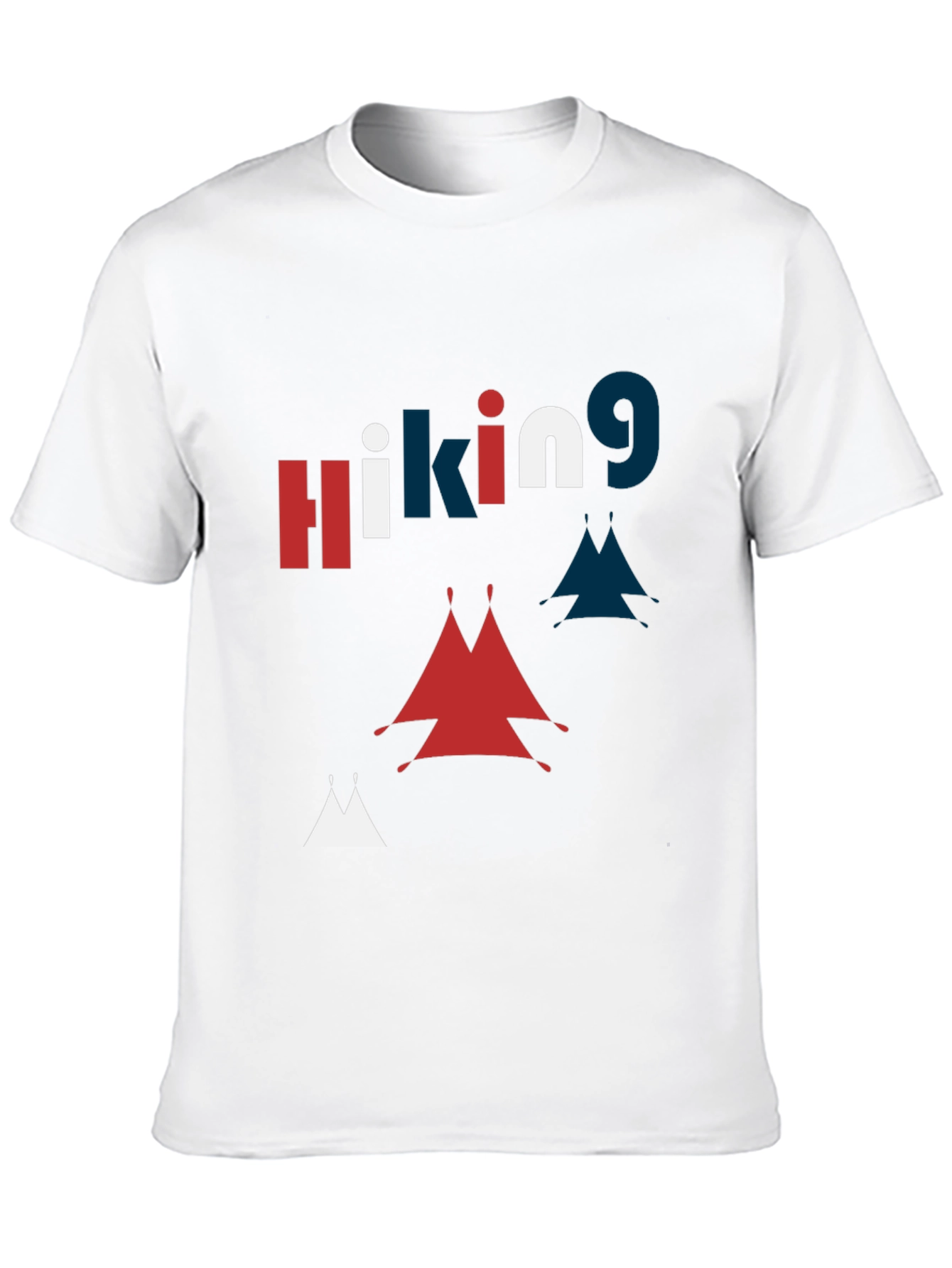 Hiking Graphic Print Crew Neck T-Shirt