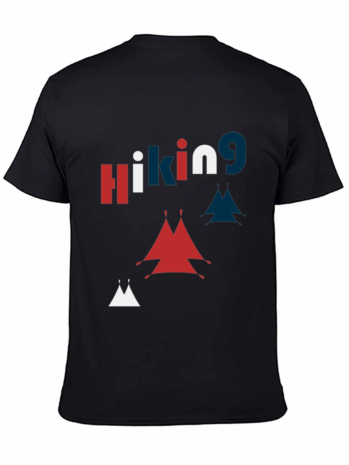 Hiking Graphic Print Crew Neck T-Shirt