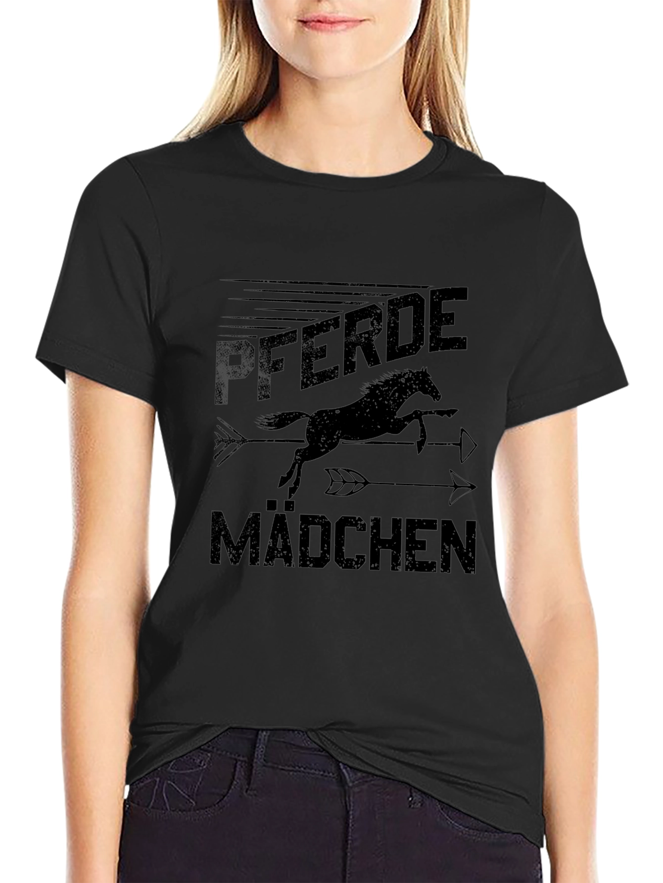 Pferde Mädchen Horse Girl T-Shirt