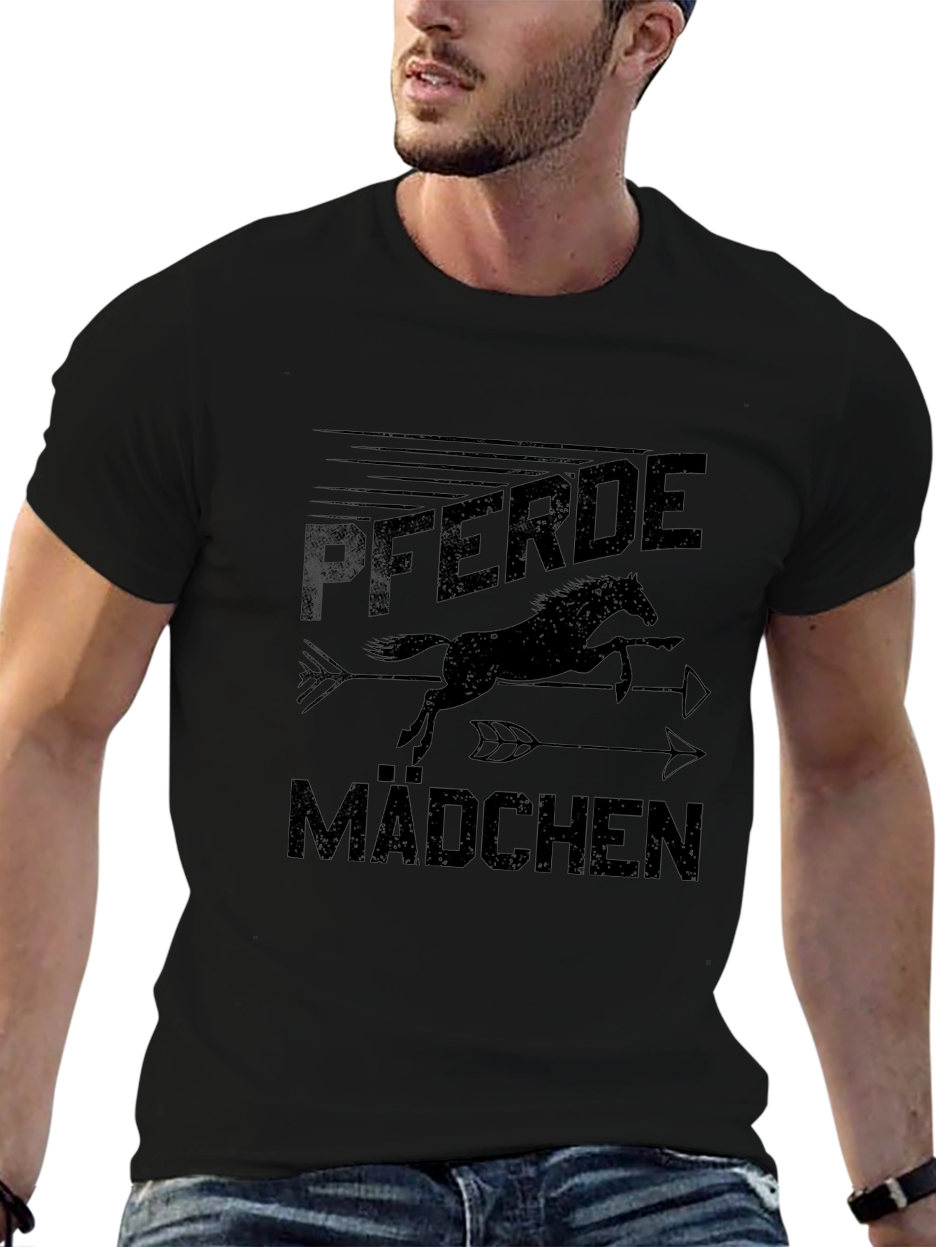 Pferde Mädchen Horse Girl T-Shirt