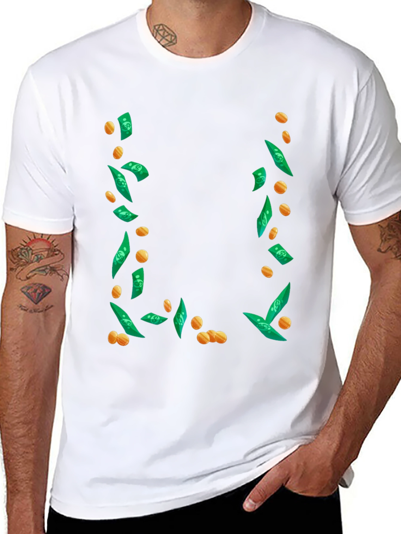 Money Falling T-Shirt - Lucky Style