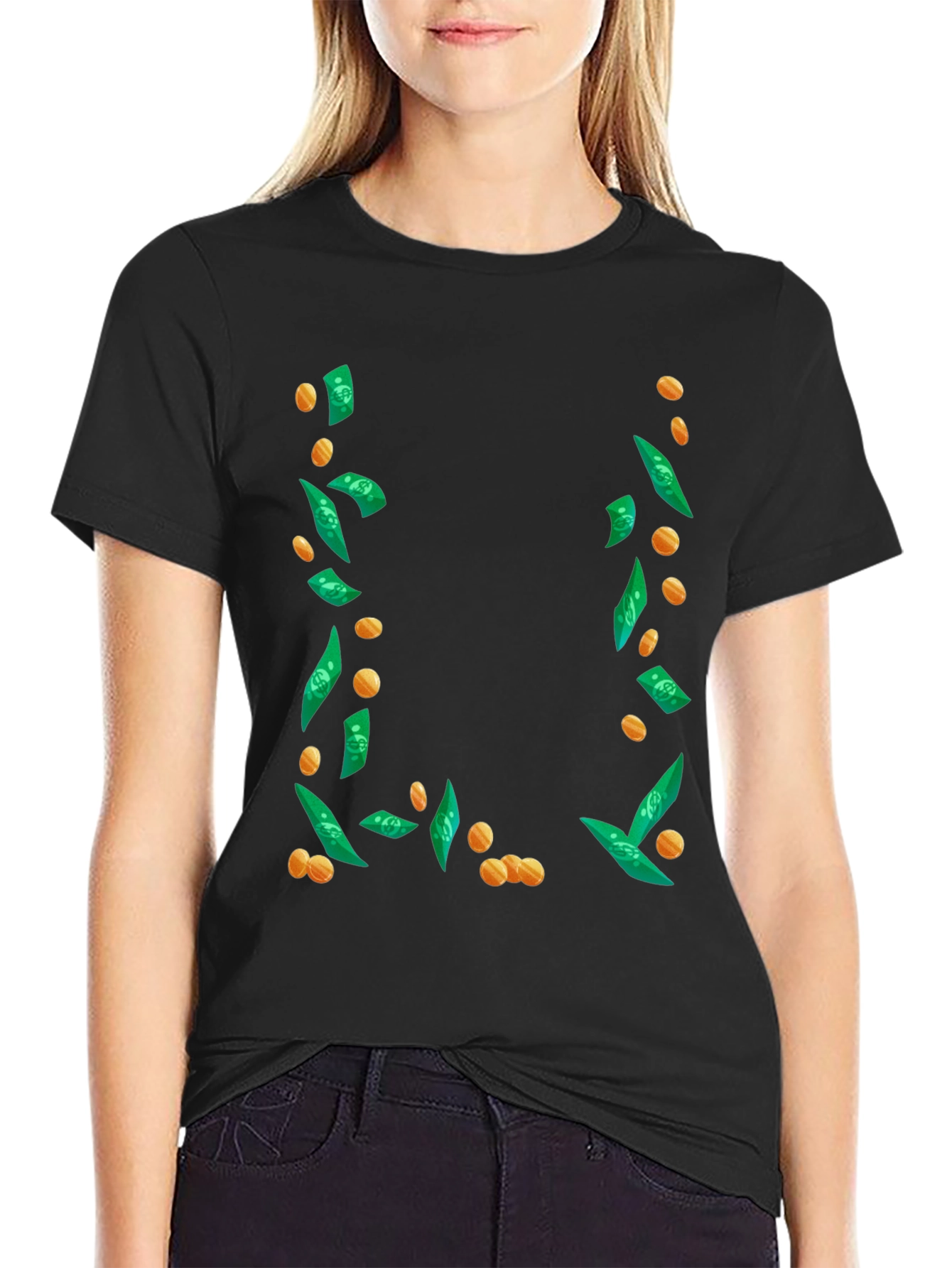 Money Falling T-Shirt - Lucky Style