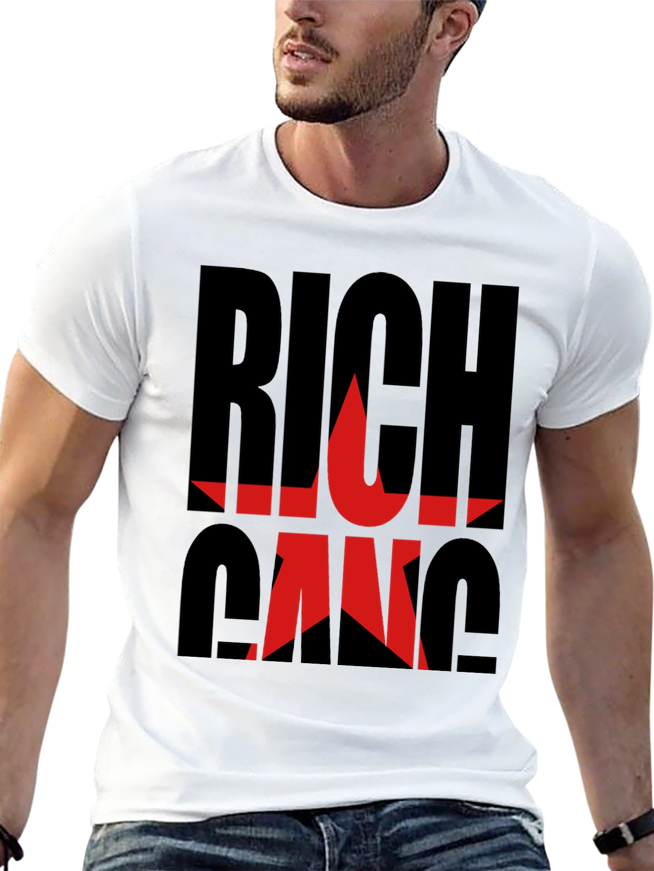 Rich Gang Black Graphic T-Shirt