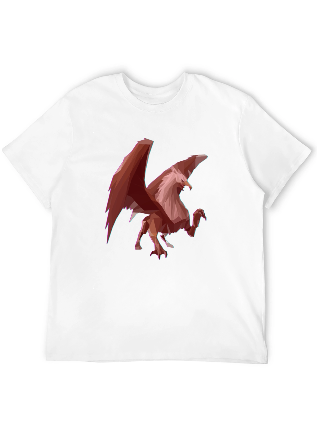 Geometric Griffin Graphic Tee - Black