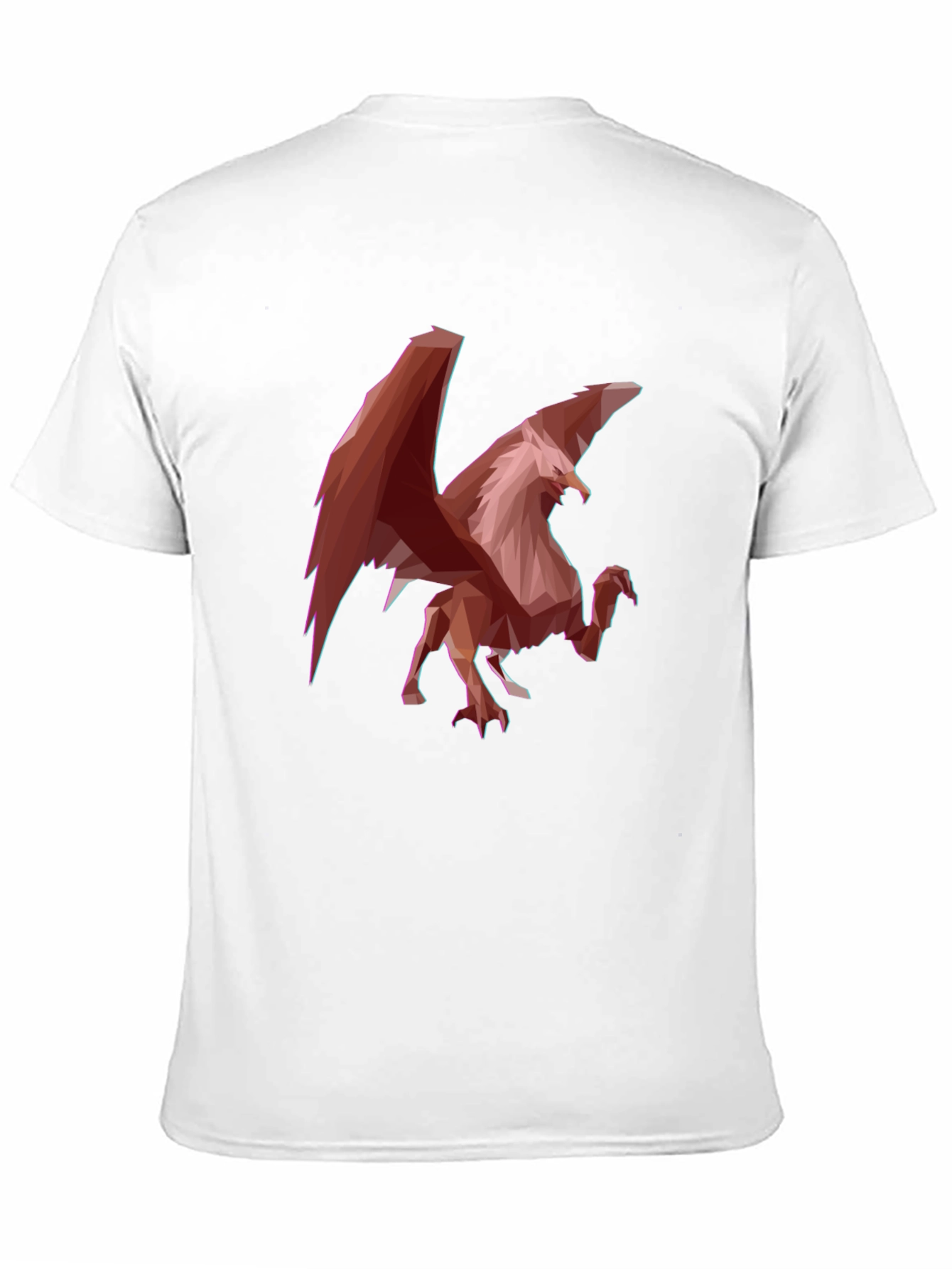 Geometric Griffin Graphic Tee - Black