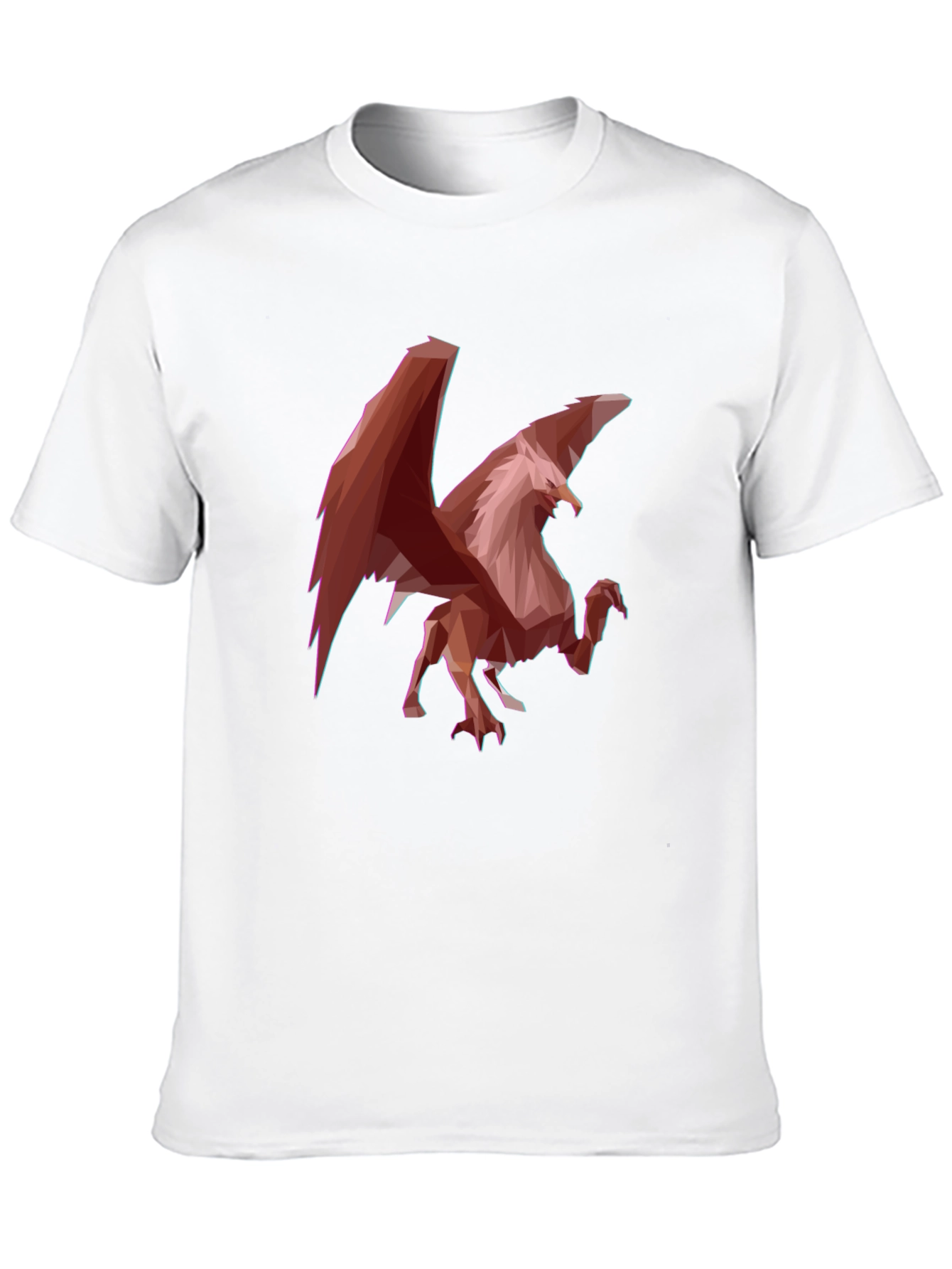 Geometric Griffin Graphic Tee - Black
