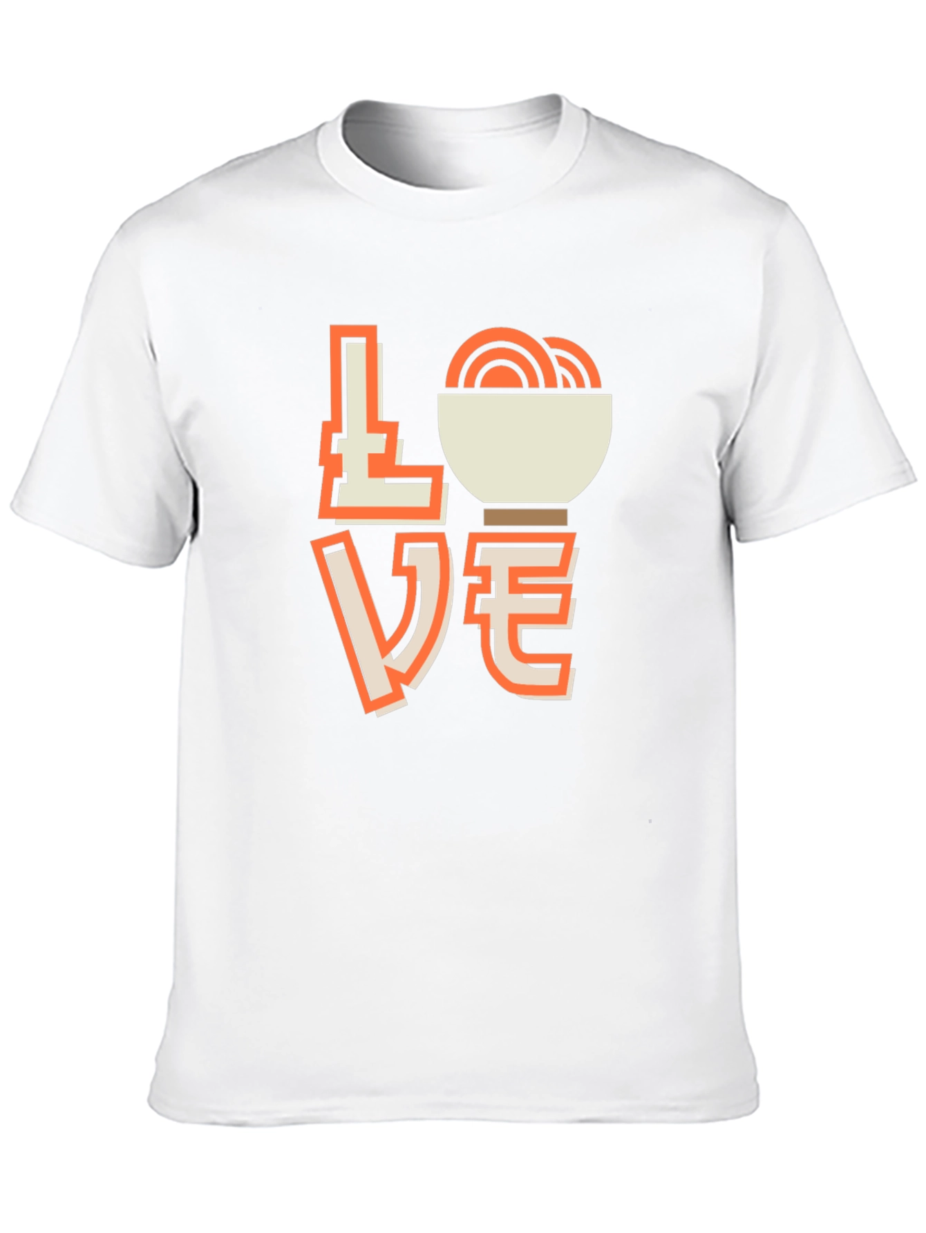 Love Noodles Black Graphic T-Shirt