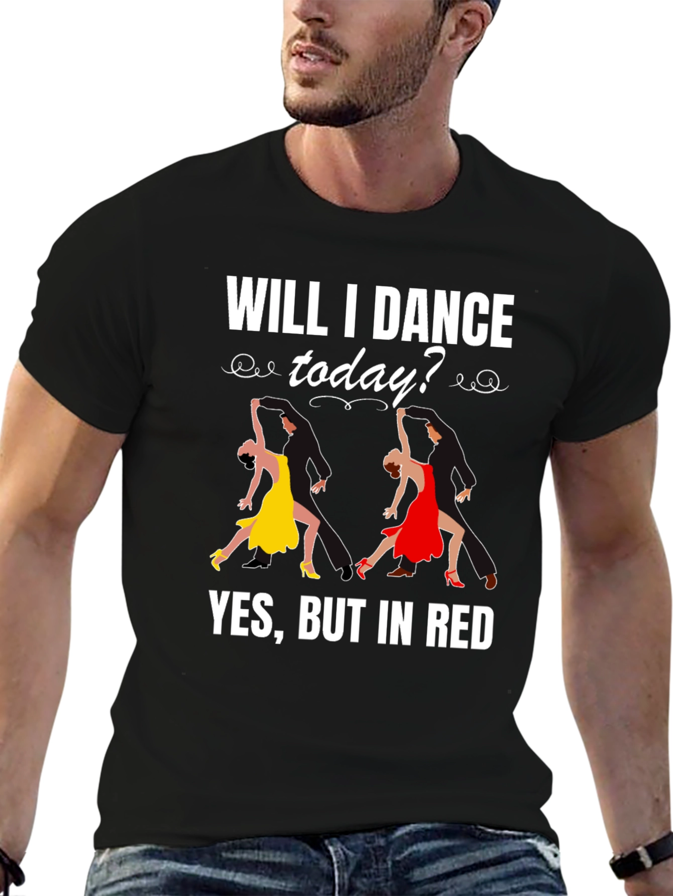 Will I Dance Today T-Shirt Salsa Dancing Tee