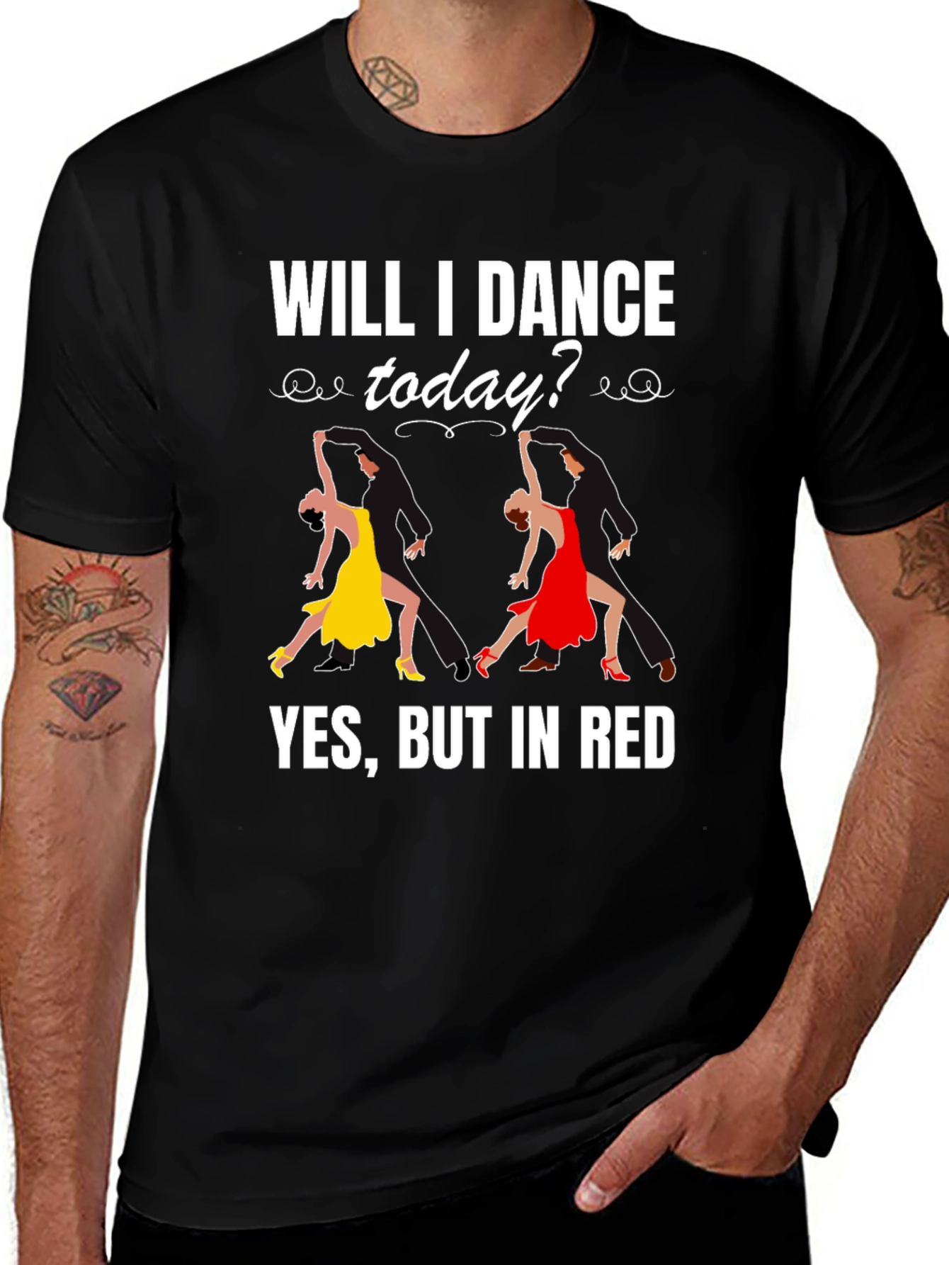 Will I Dance Today T-Shirt Salsa Dancing Tee