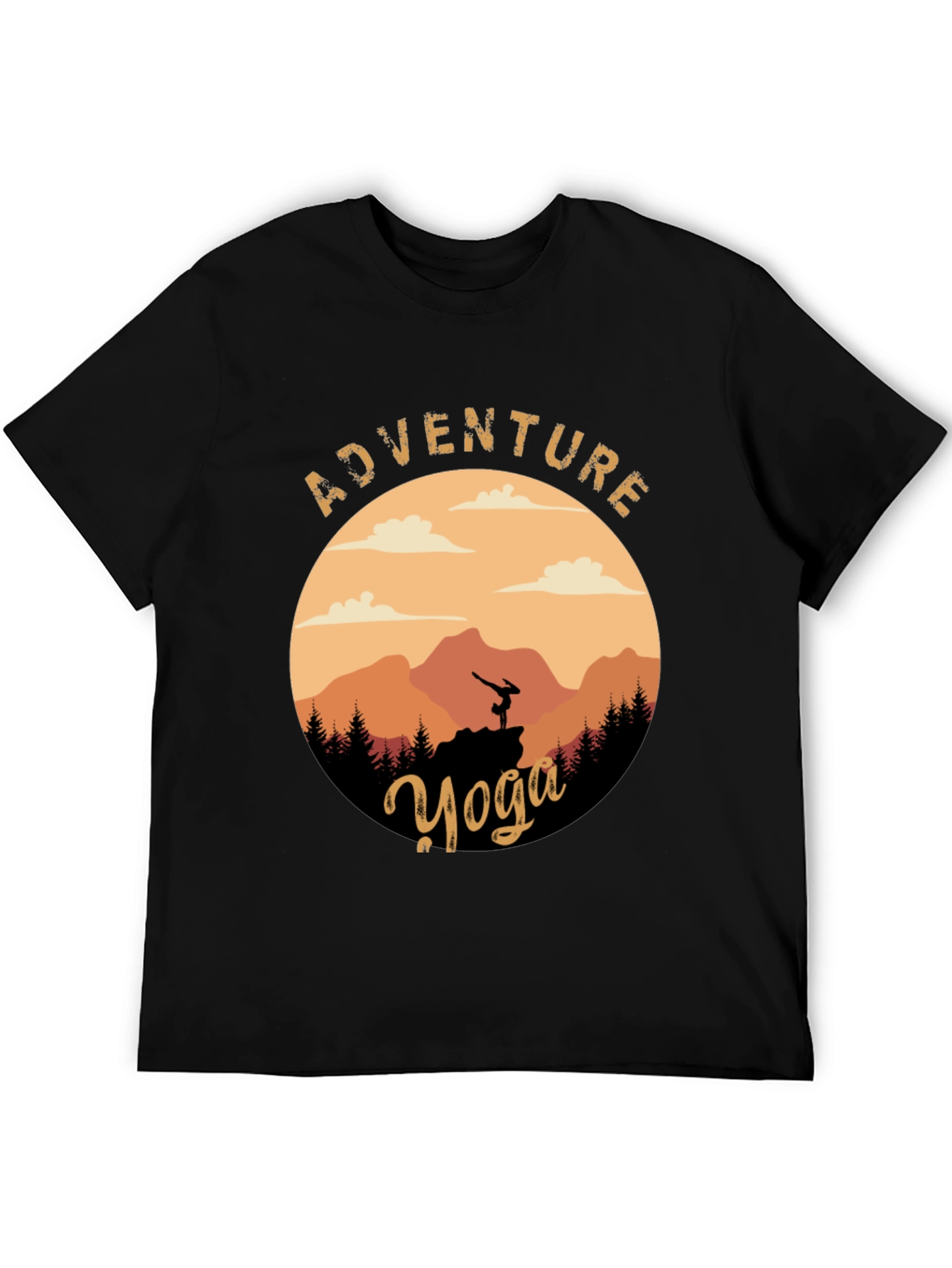 Adventure Yoga Graphic Tee - Nature & Fitness