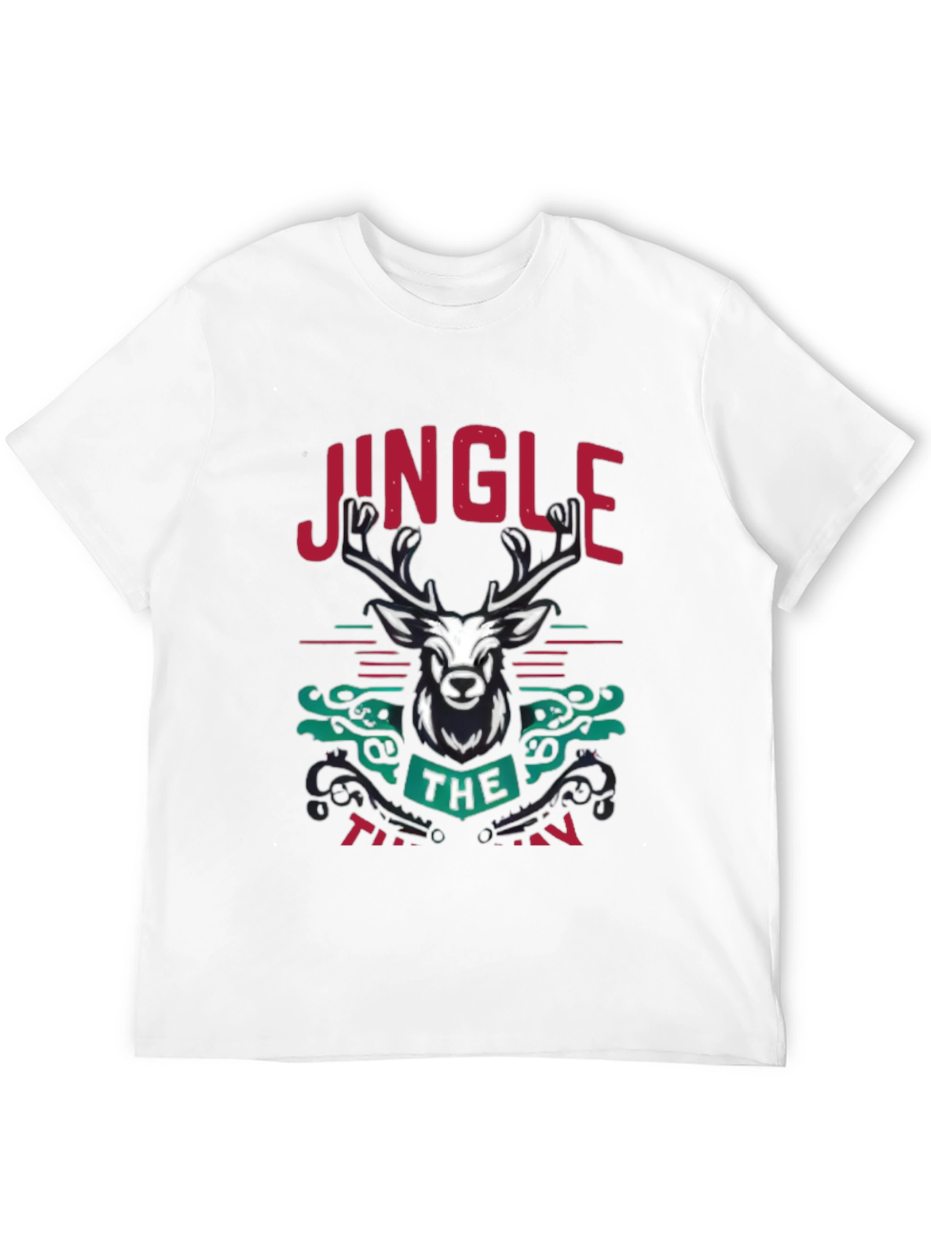 Jingle the Turkeys Mens Black Graphic Tee