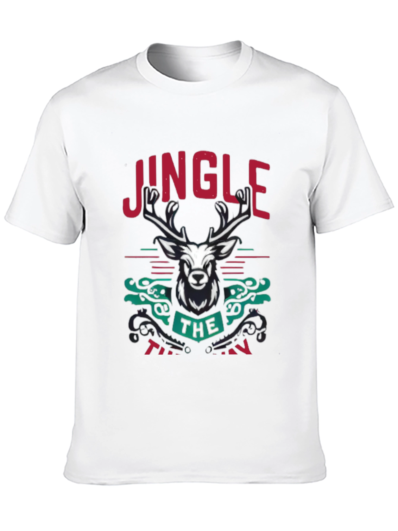 Jingle the Turkeys Mens Black Graphic Tee