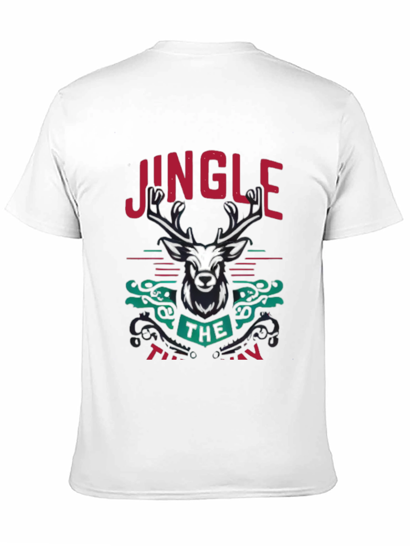 Jingle the Turkeys Mens Black Graphic Tee