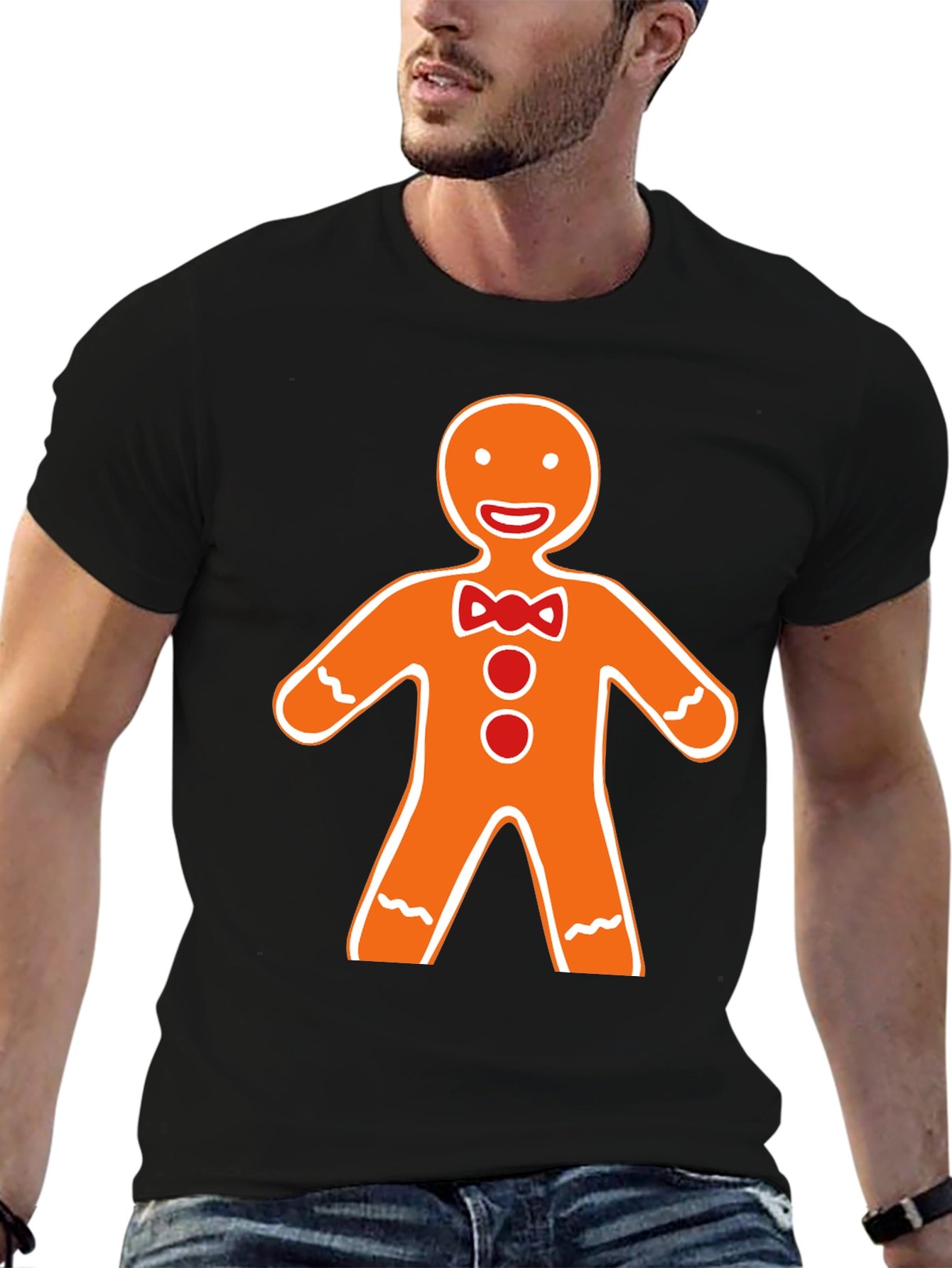 Gingerbread Man Graphic Tee - Holiday Apparel