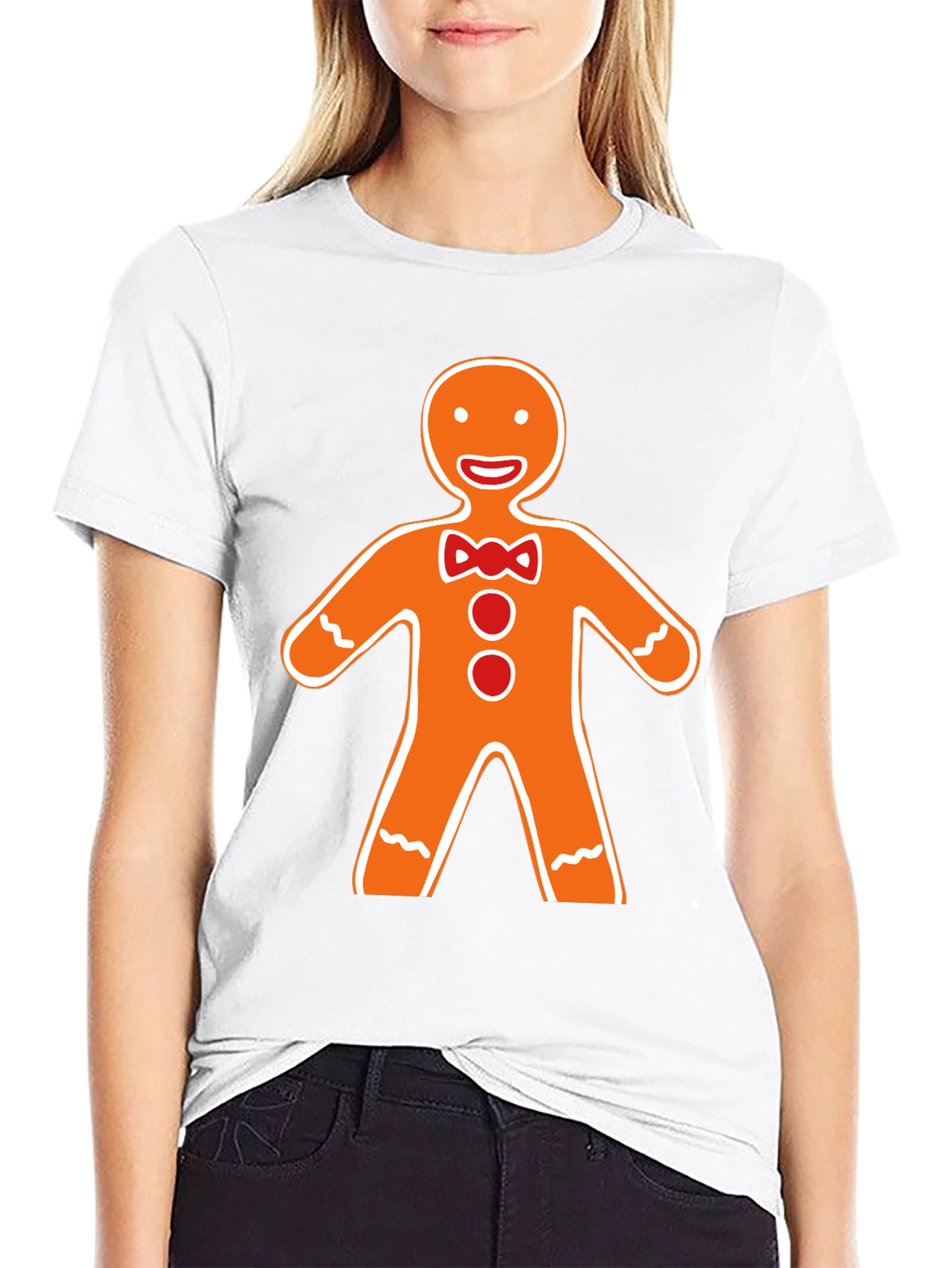 Gingerbread Man Graphic Tee - Holiday Apparel