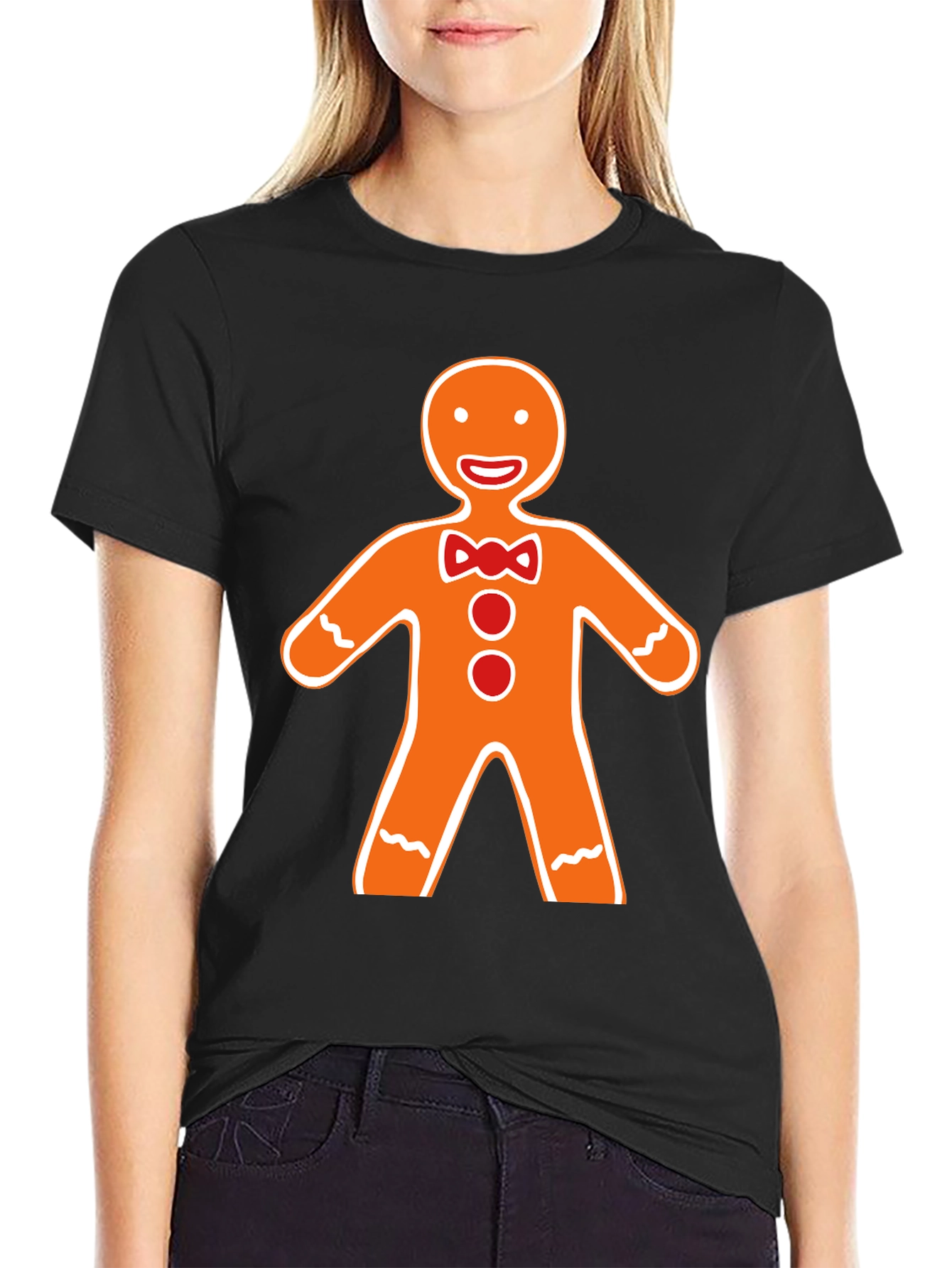 Gingerbread Man Graphic Tee - Holiday Apparel