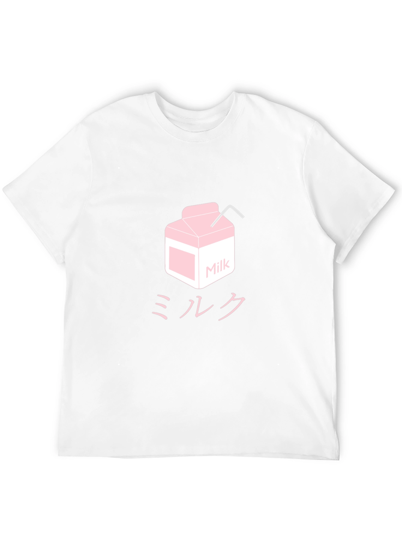 Milk Carton Graphic Tee - Kawaii Anime Style Shirt