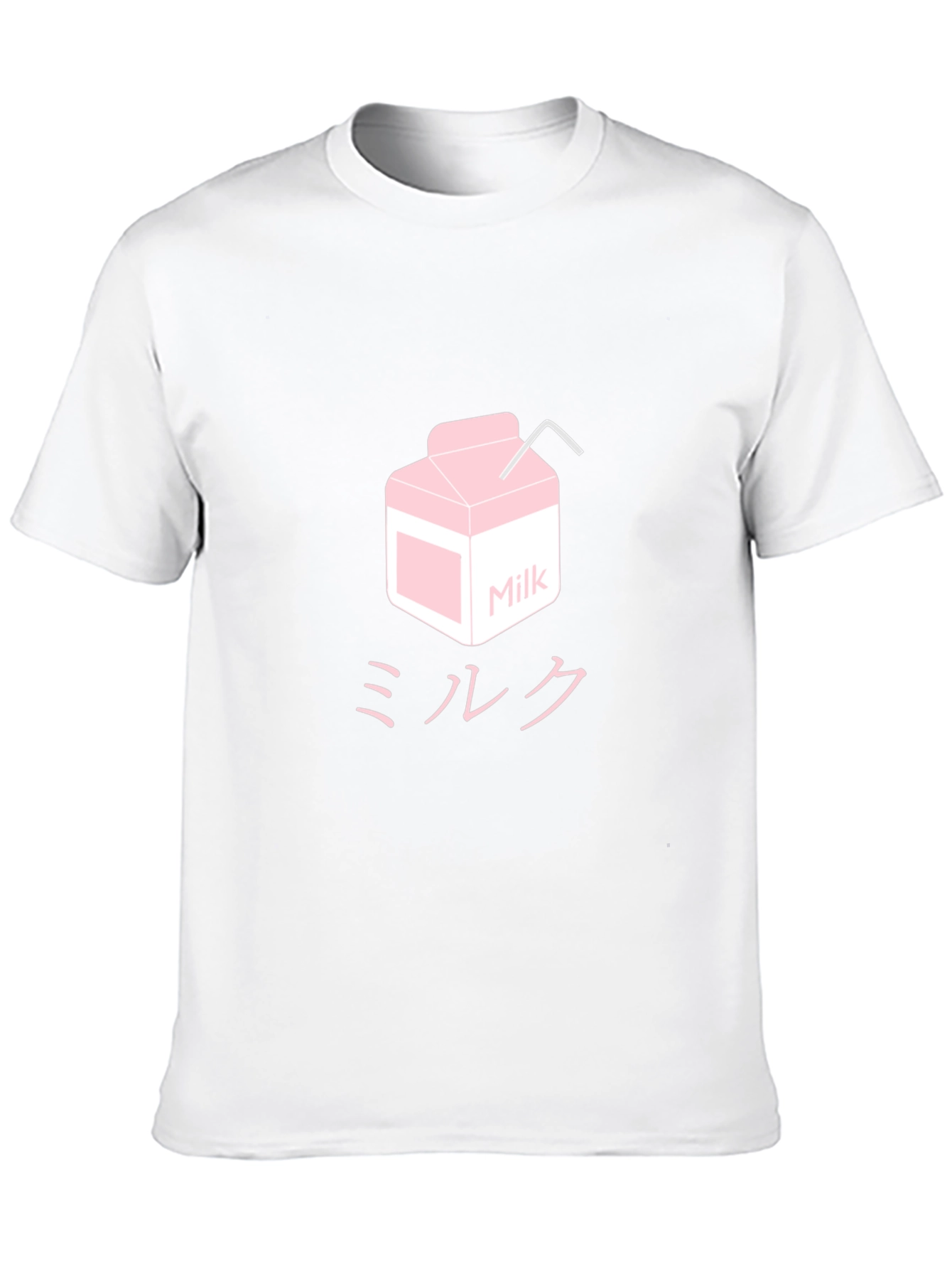 Milk Carton Graphic Tee - Kawaii Anime Style Shirt