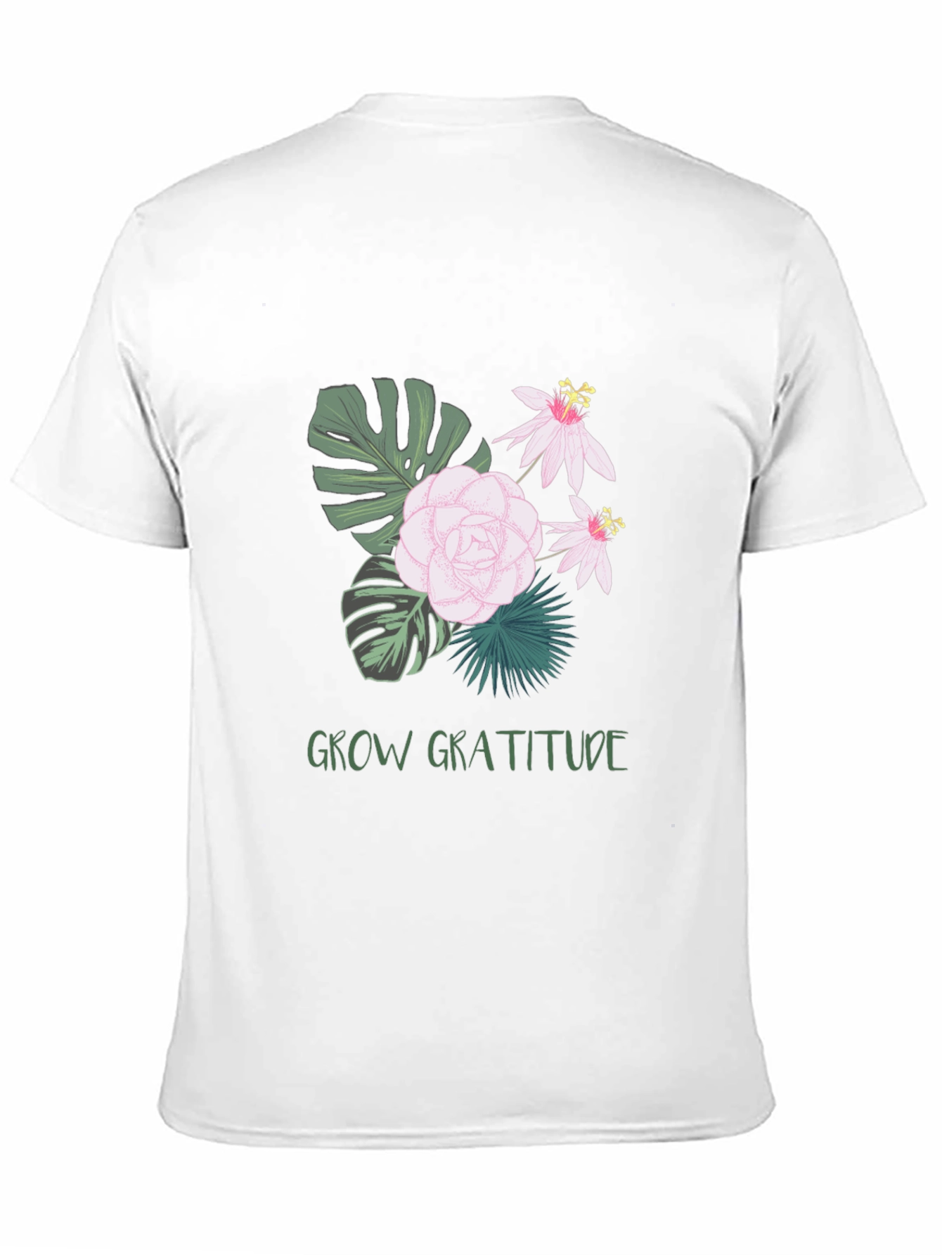 Grow Gratitude Graphic Tee - Stylish Black Shirt