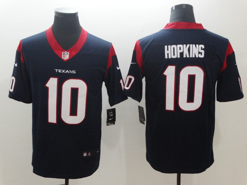 Men's Houston Texans DeAndre Hopkins #10 Navy Game Jerseys