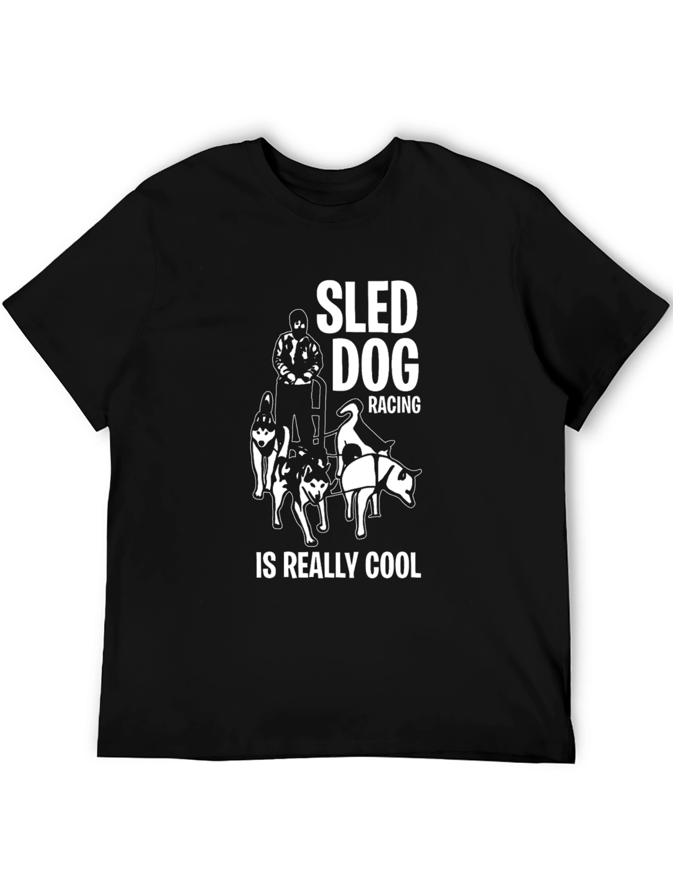 Sled Dog Racing Cool Graphic Tee