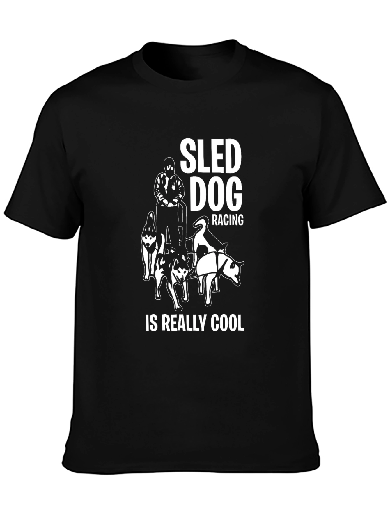 Sled Dog Racing Cool Graphic Tee