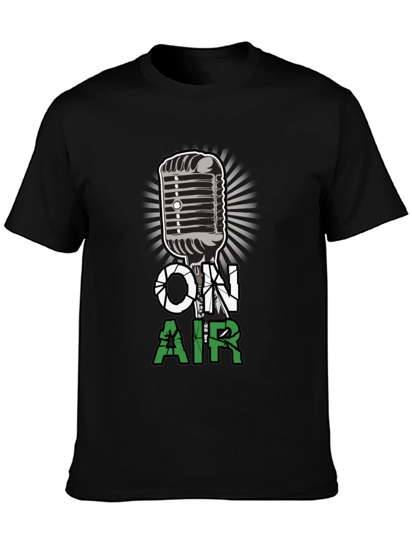 On Air Microphone Graphic T-Shirt