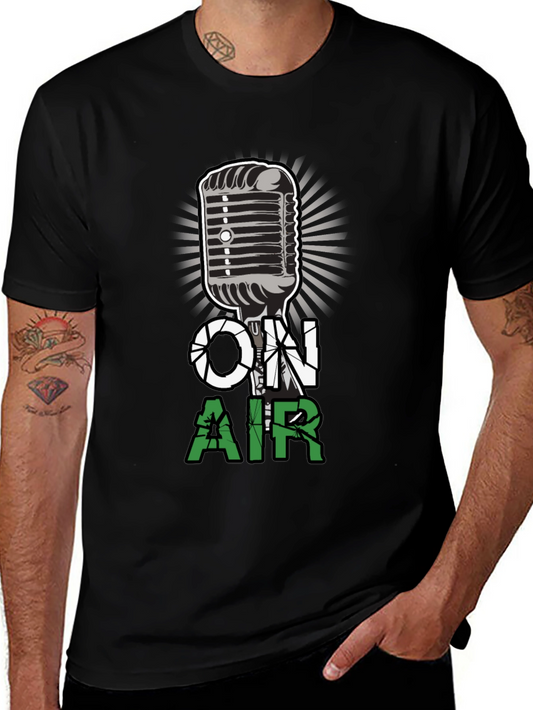 On Air Microphone Graphic T-Shirt