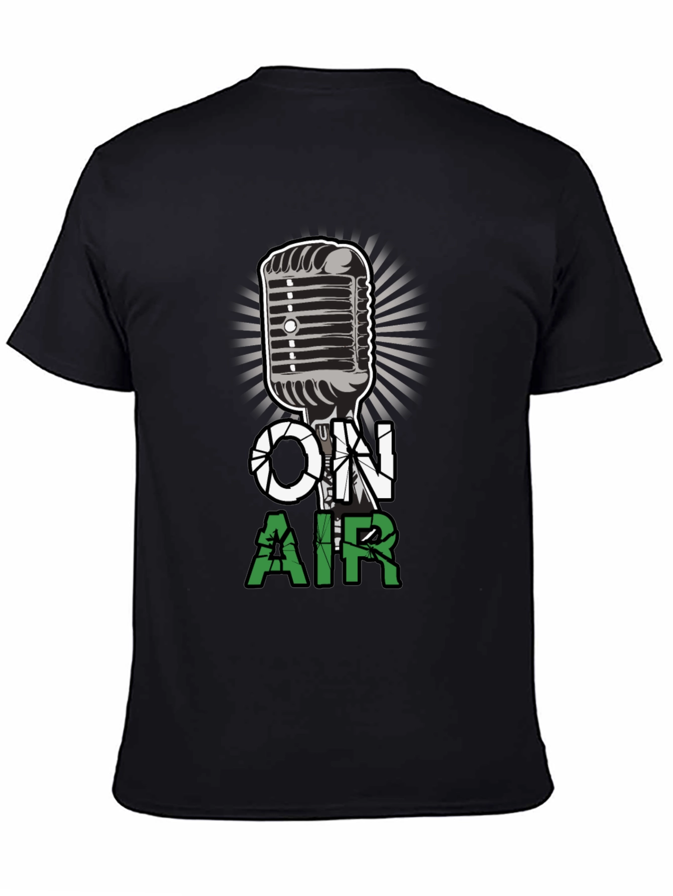 On Air Microphone Graphic T-Shirt