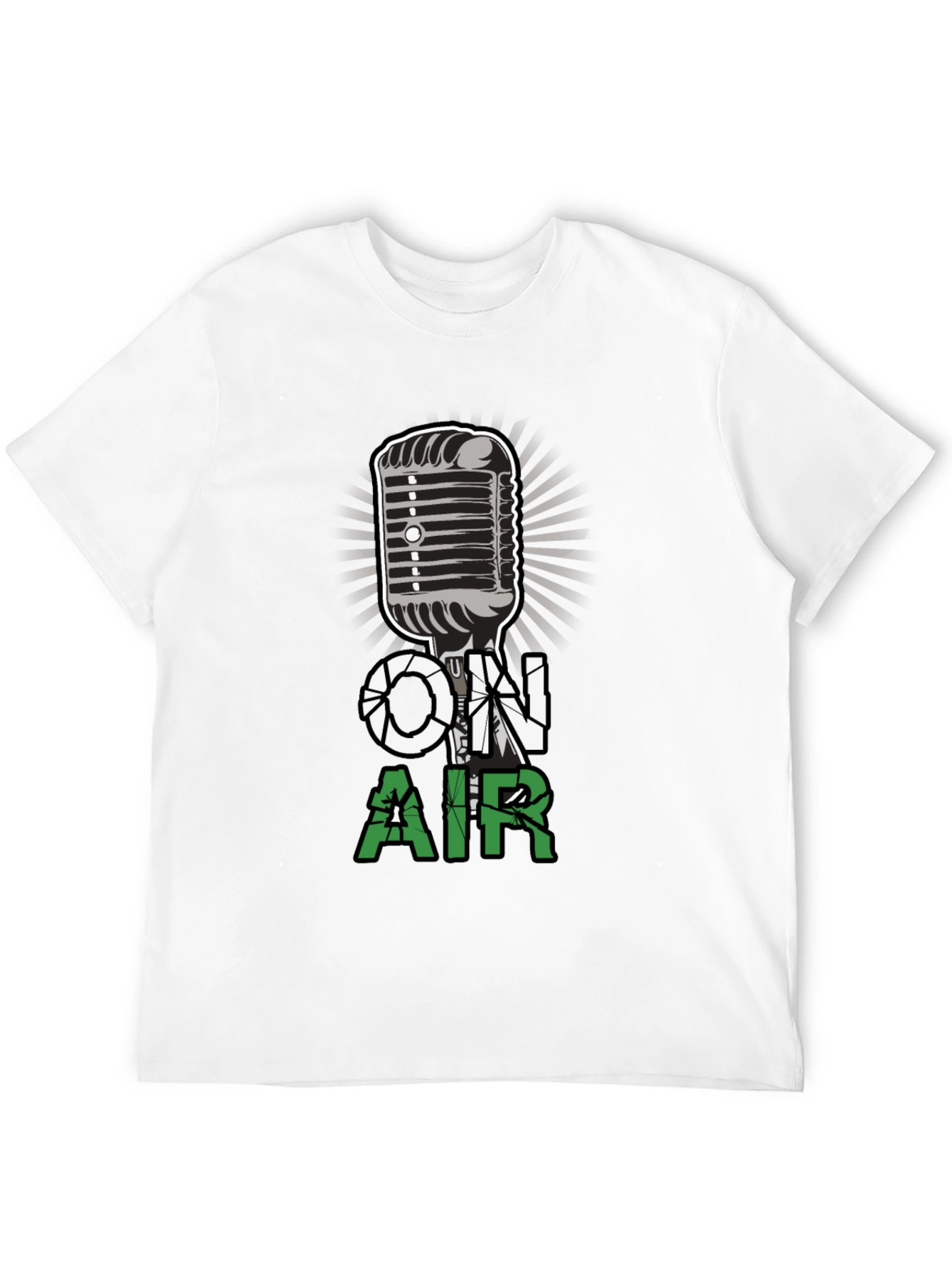 On Air Microphone Graphic T-Shirt