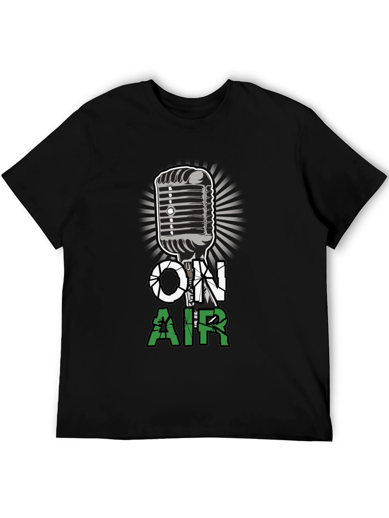On Air Microphone Graphic T-Shirt