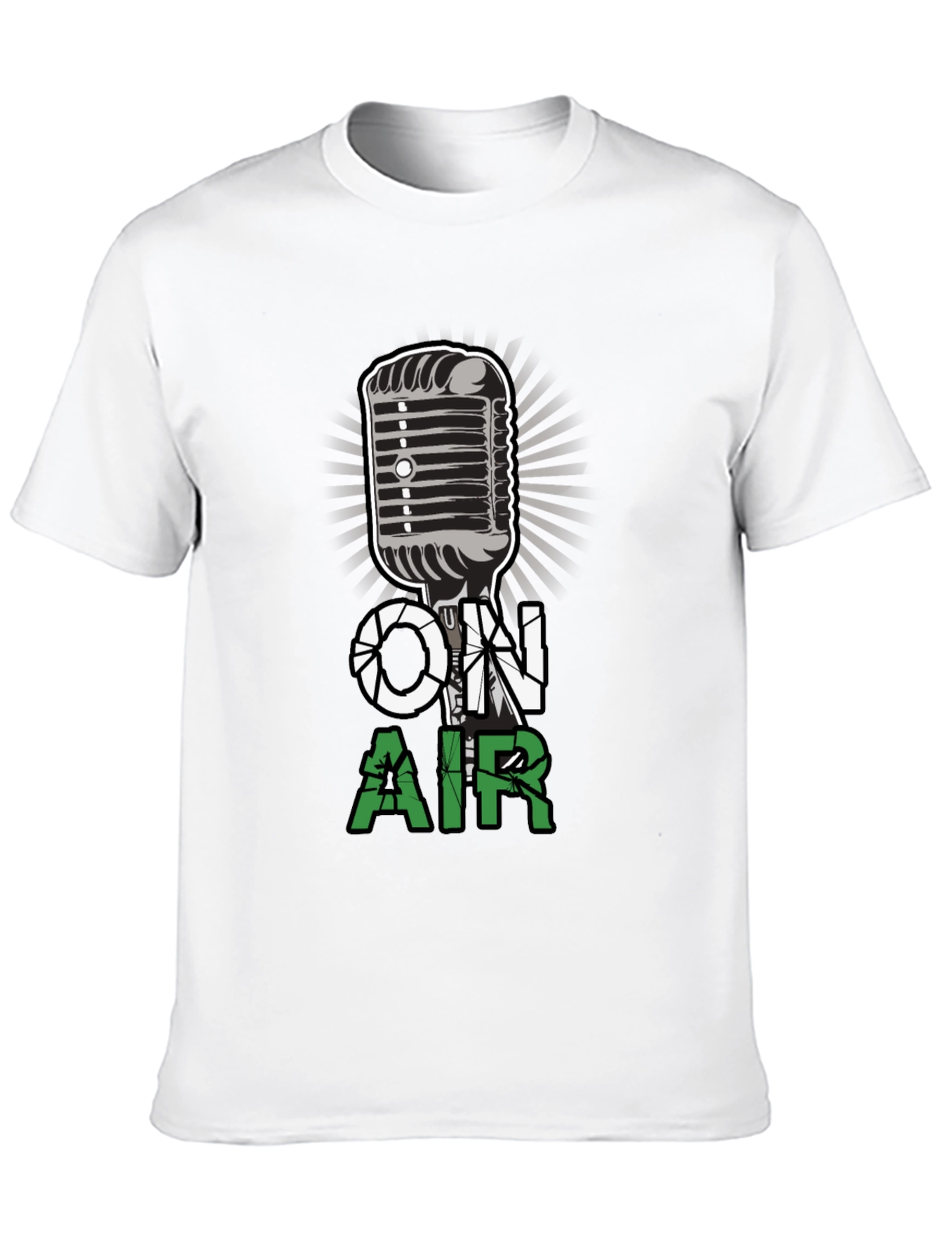 On Air Microphone Graphic T-Shirt