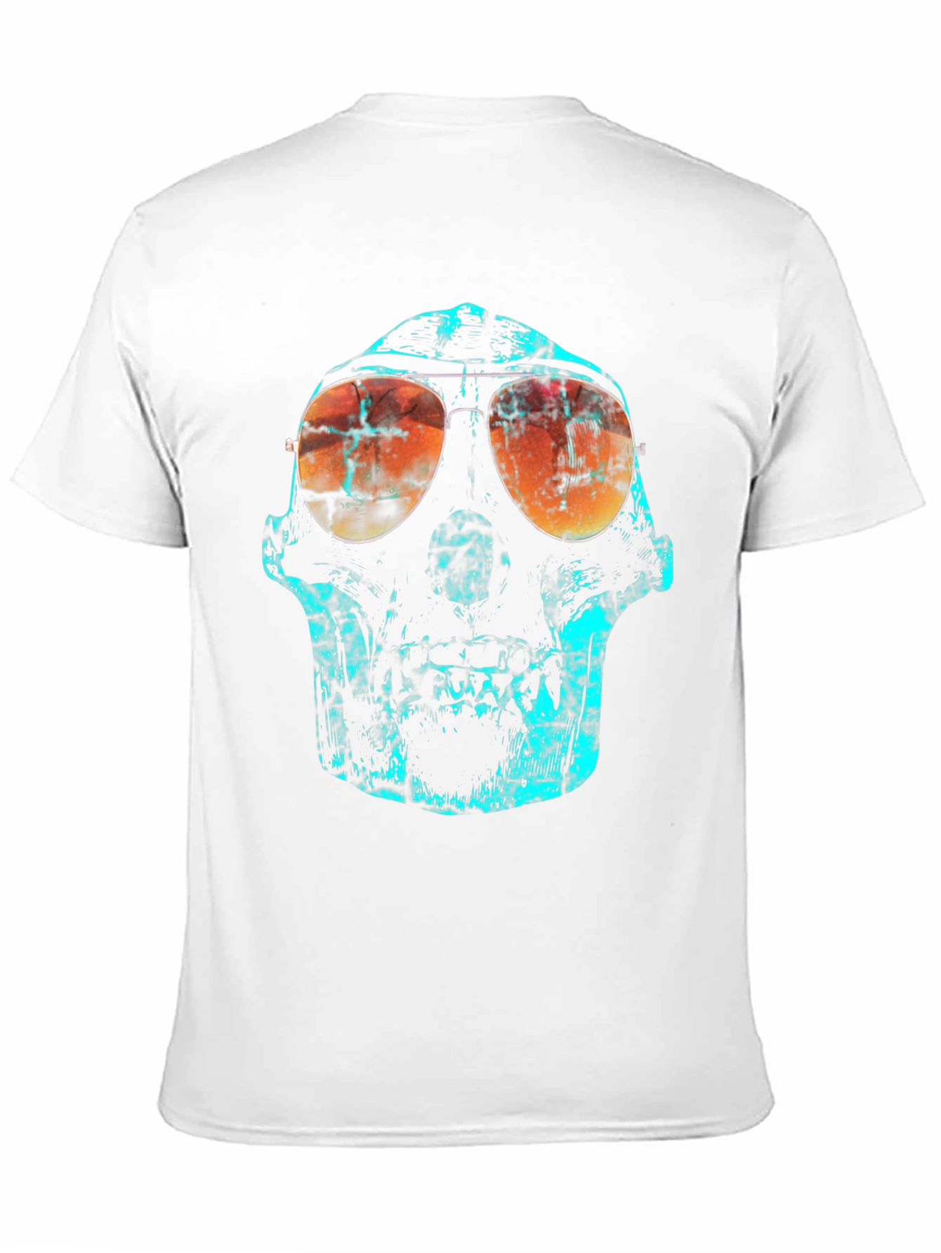 Skull Graphic Print Crew Neck T-Shirt