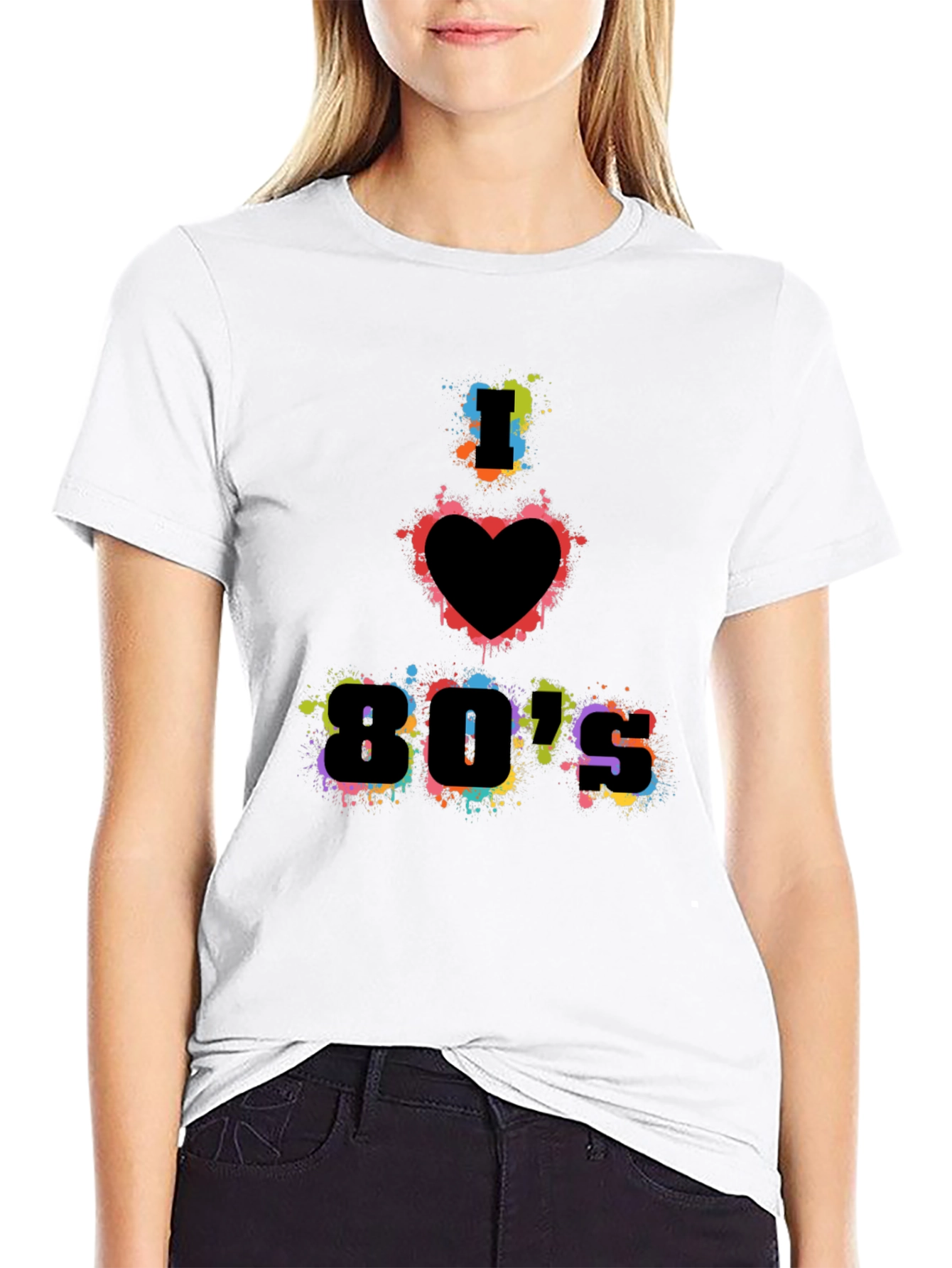 I Love the 80s Black T-Shirt