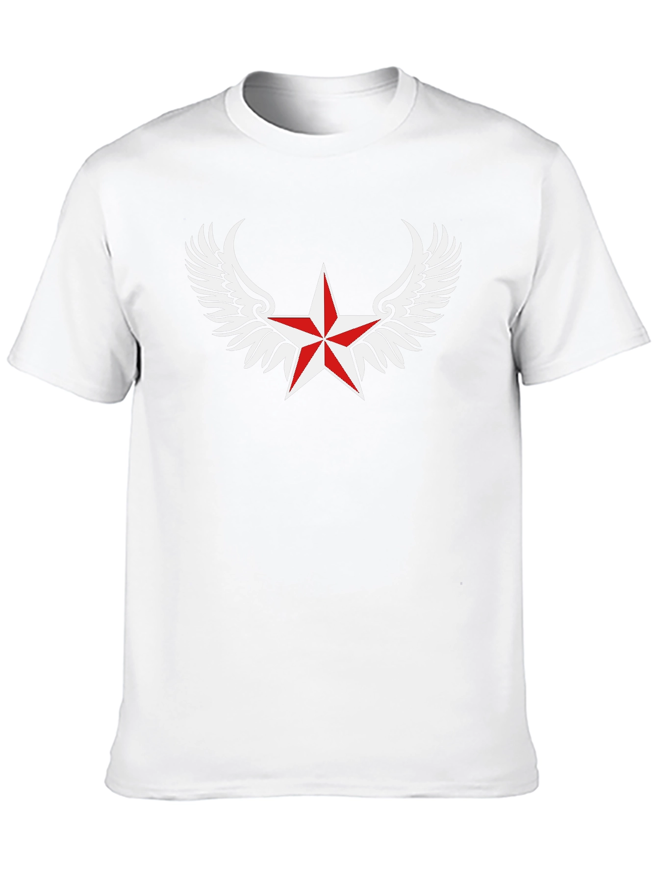 Winged Star Graphic Tee - Classic Black T-Shirt