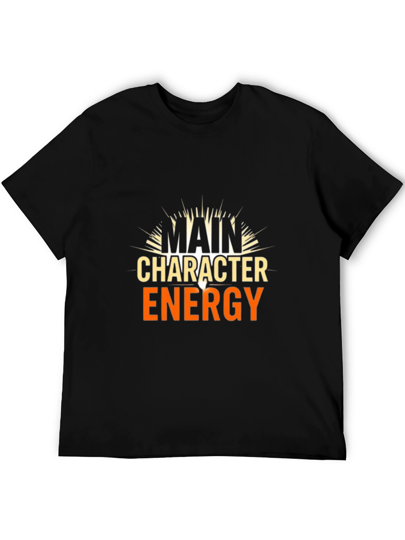 Main Character Energy Graphic Tee - Black