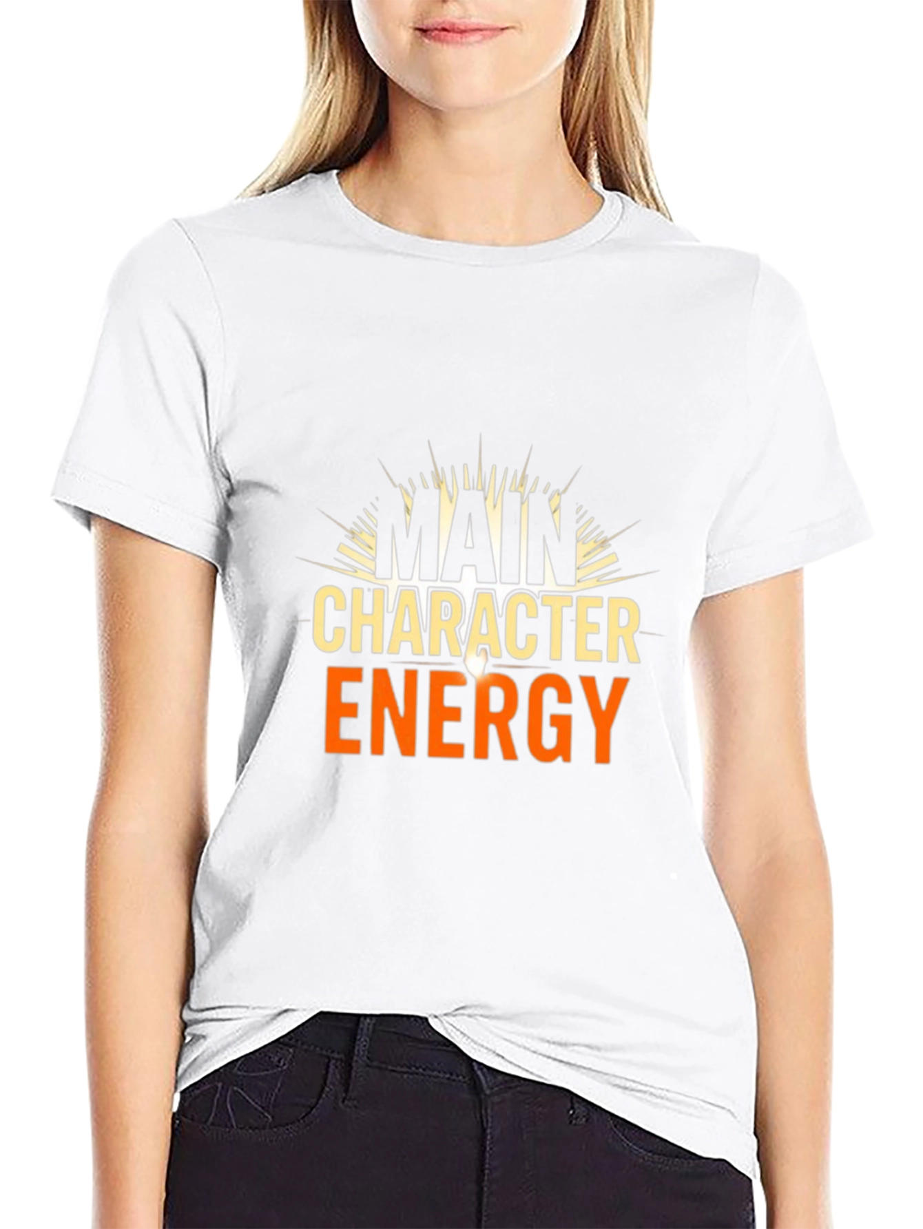 Main Character Energy Graphic Tee - Black