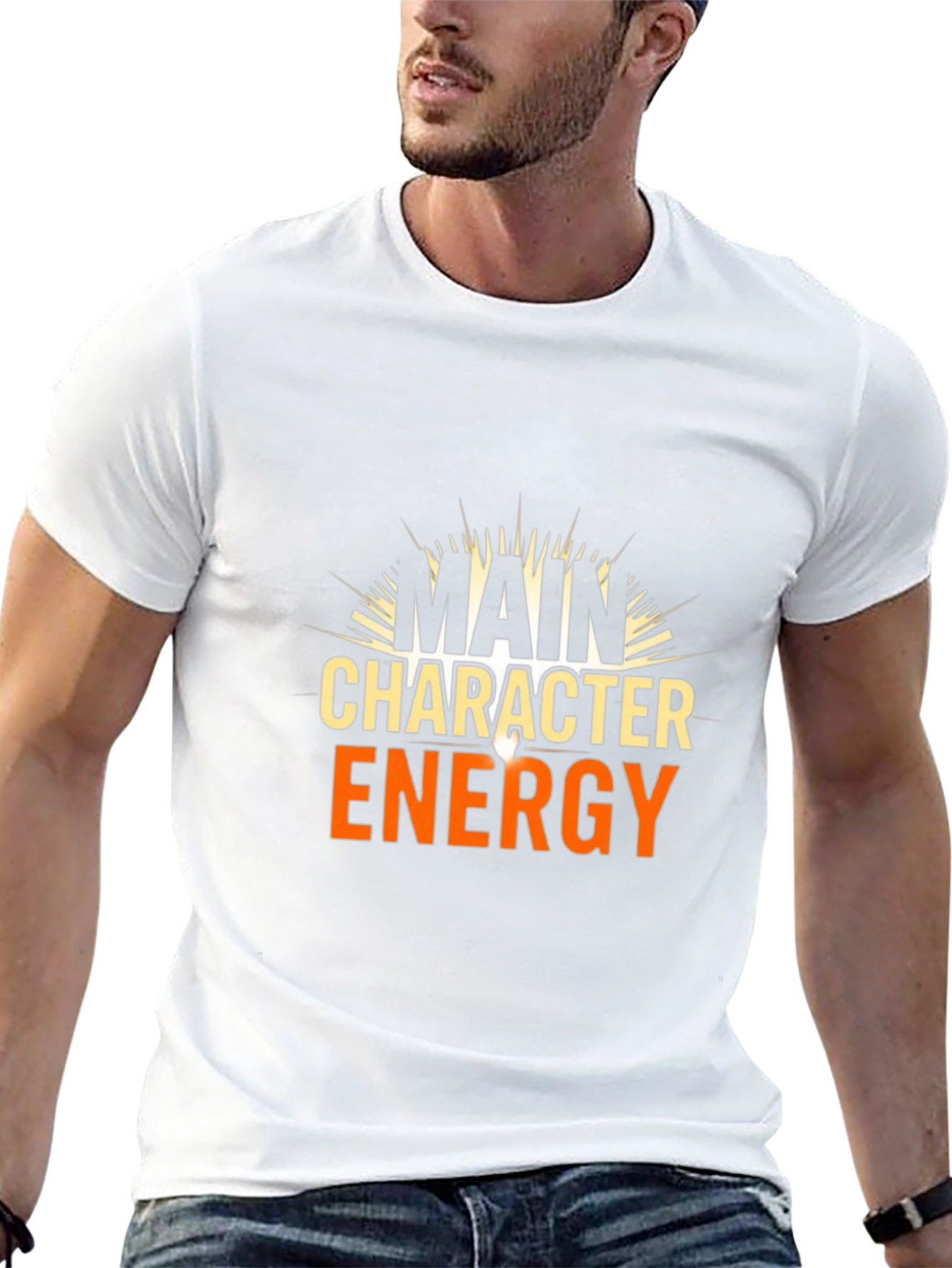 Main Character Energy Graphic Tee - Black
