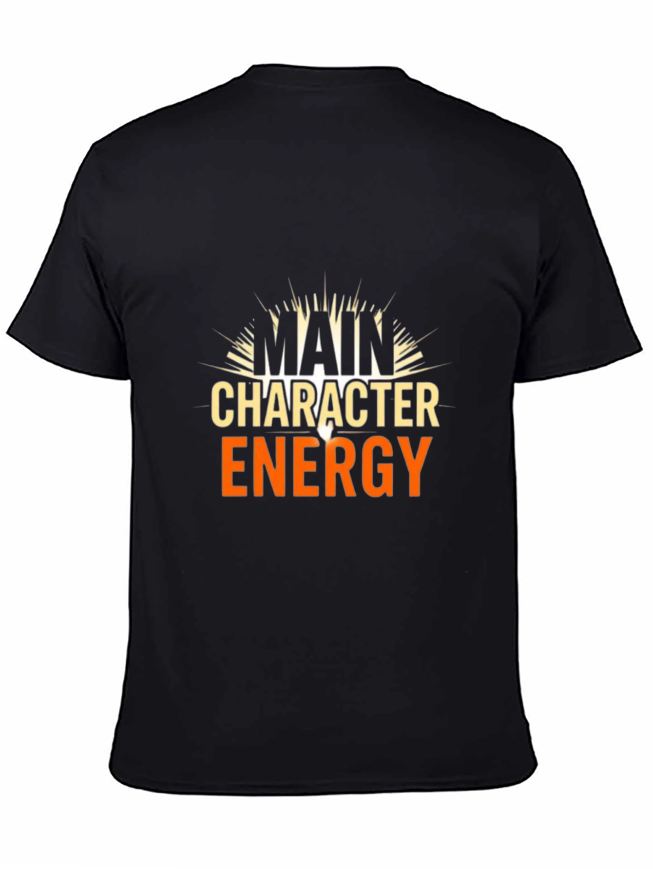 Main Character Energy Graphic Tee - Black