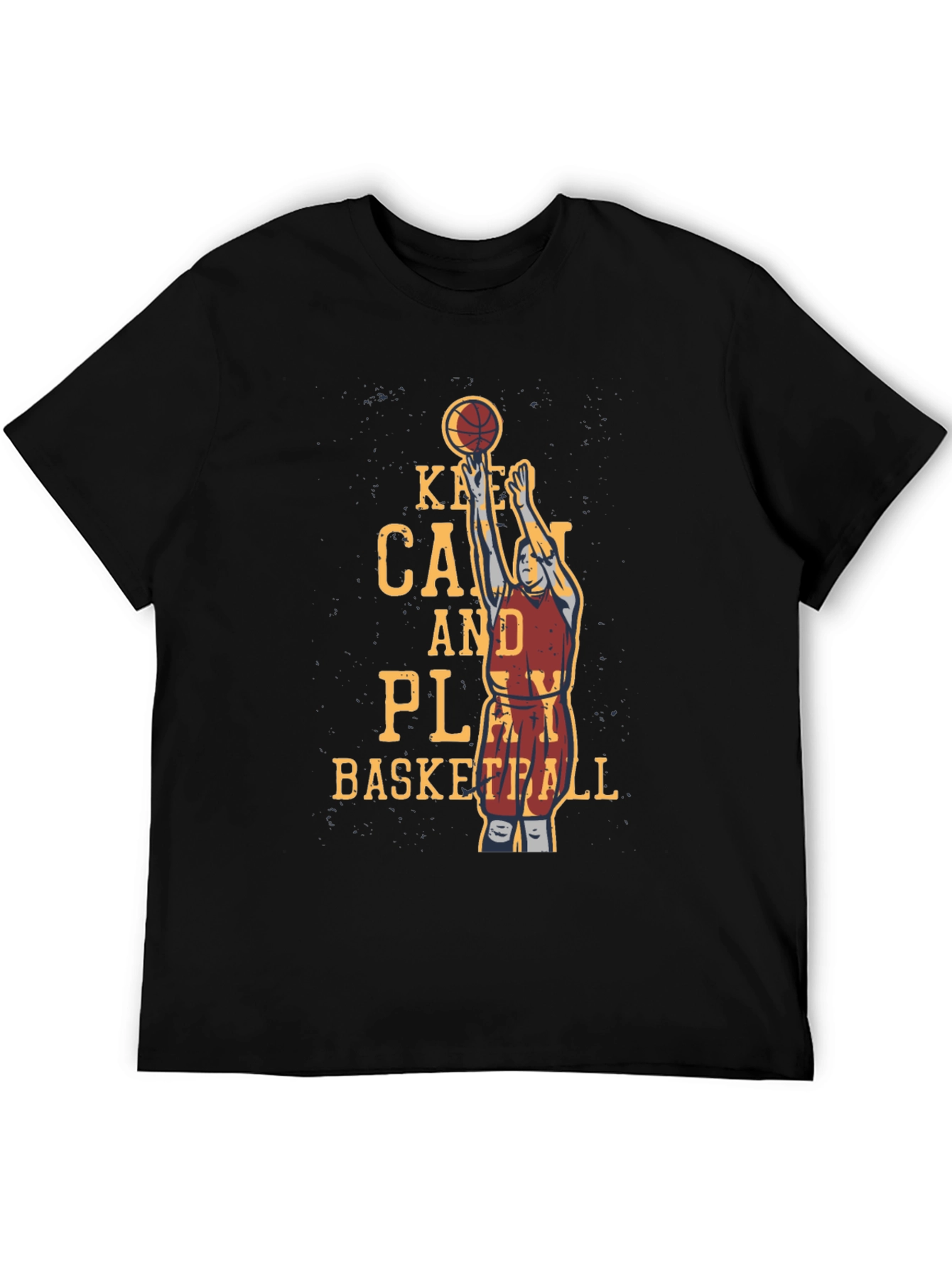 Basketball Graphic T-Shirt - Keep Calm and Play
