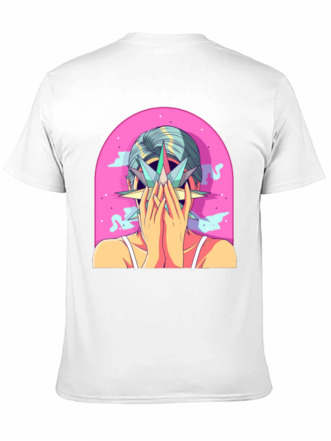 Abstract Graphic Tee - Artistic Print T-Shirt