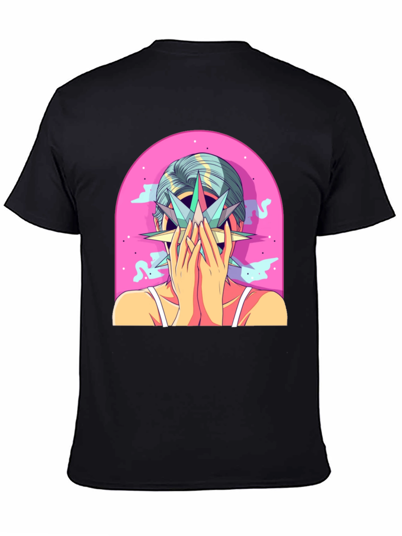 Abstract Graphic Tee - Artistic Print T-Shirt