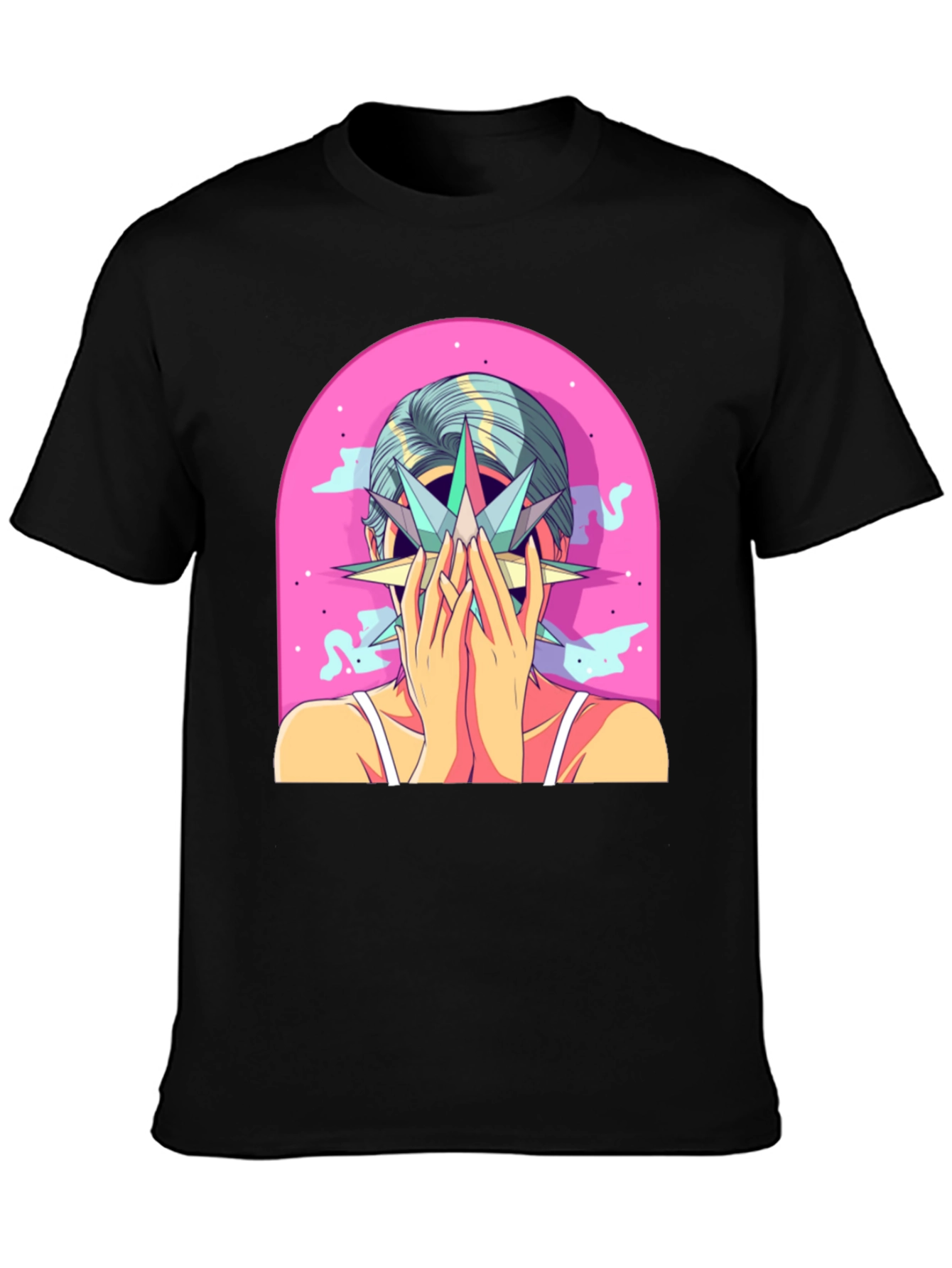 Abstract Graphic Tee - Artistic Print T-Shirt